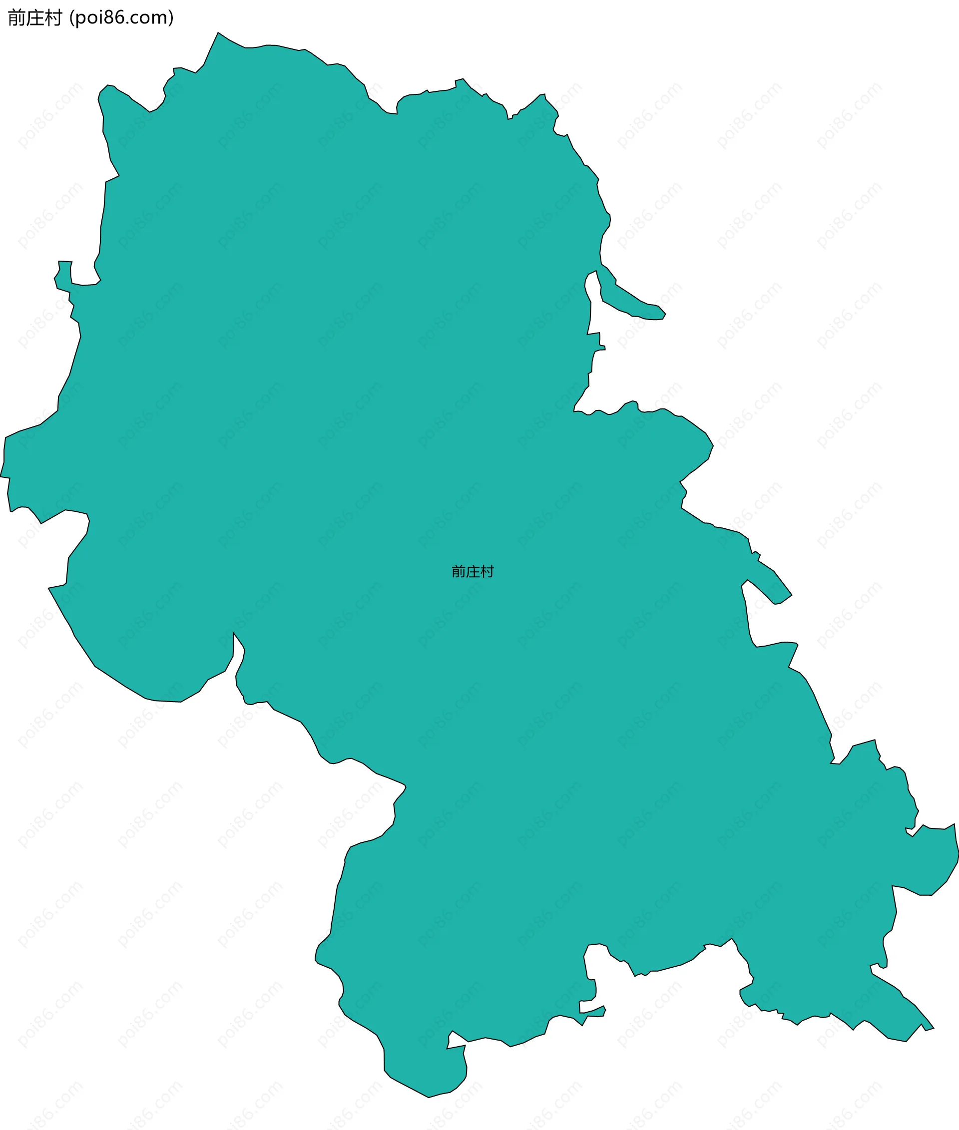 前庄村边界地图