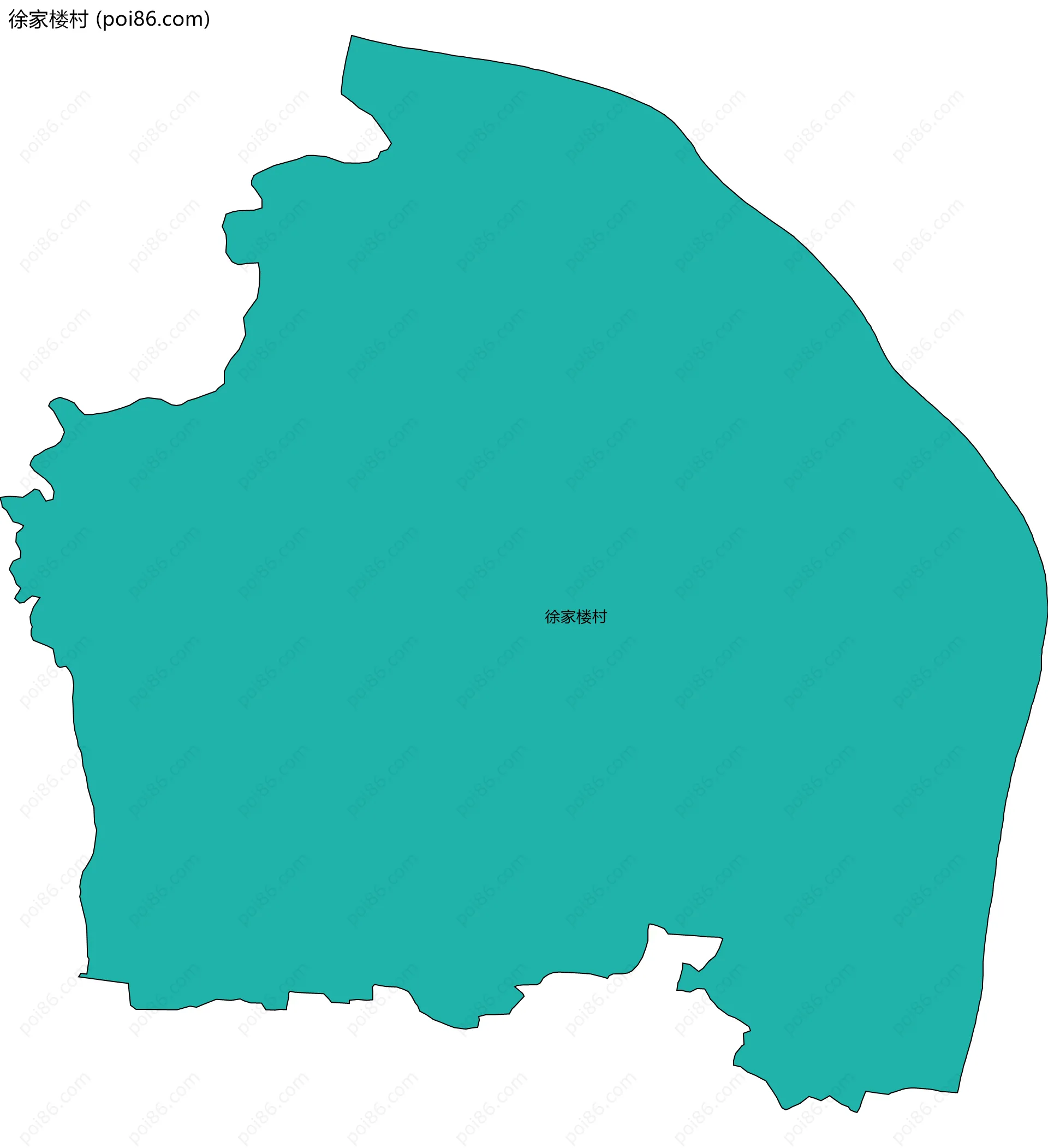 徐家楼村边界地图