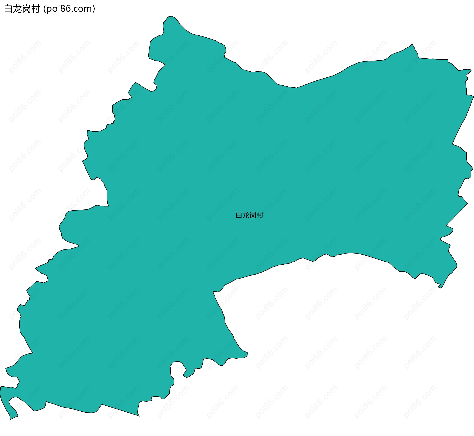 白龙岗村边界地图