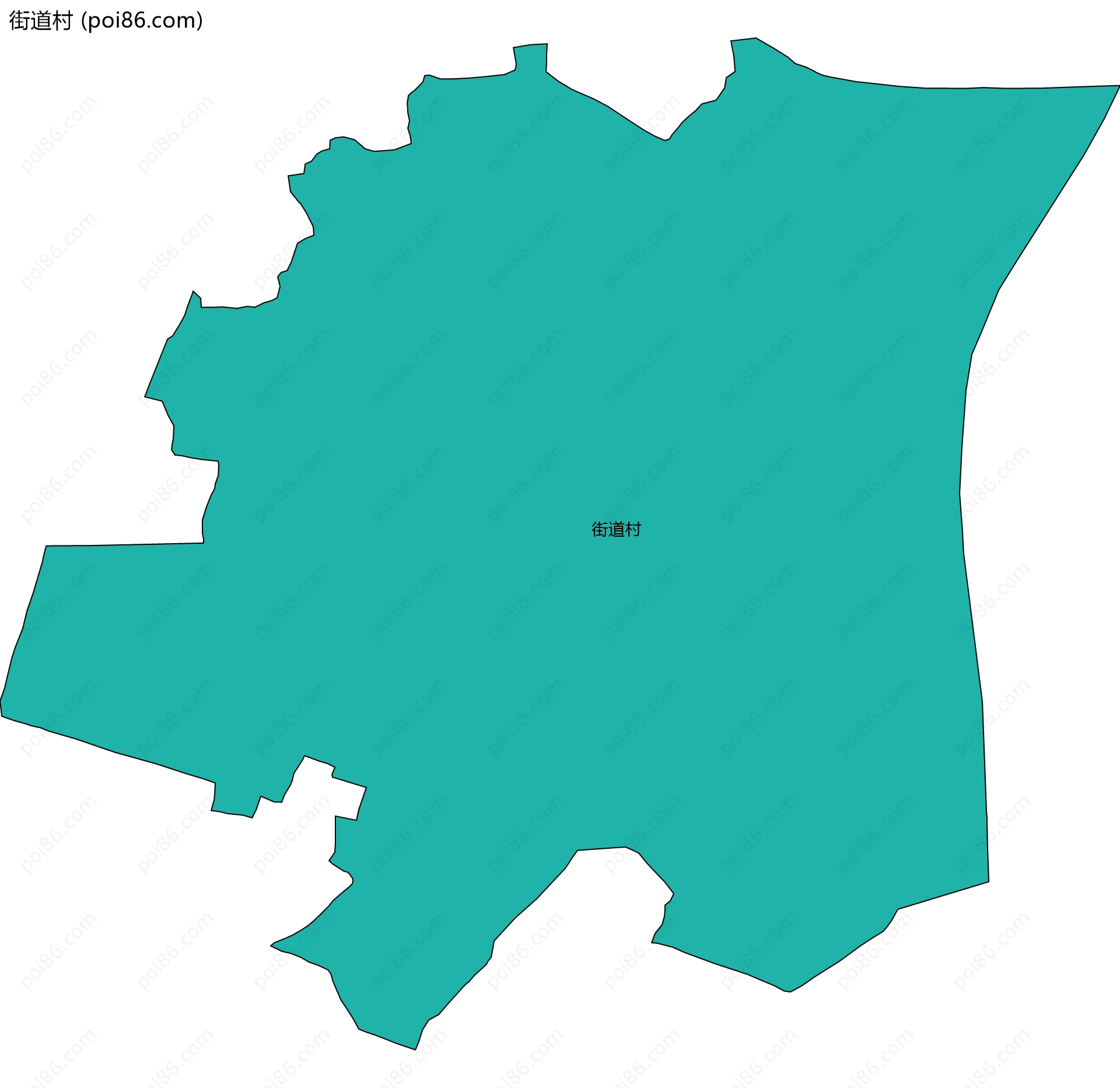 街道村边界地图