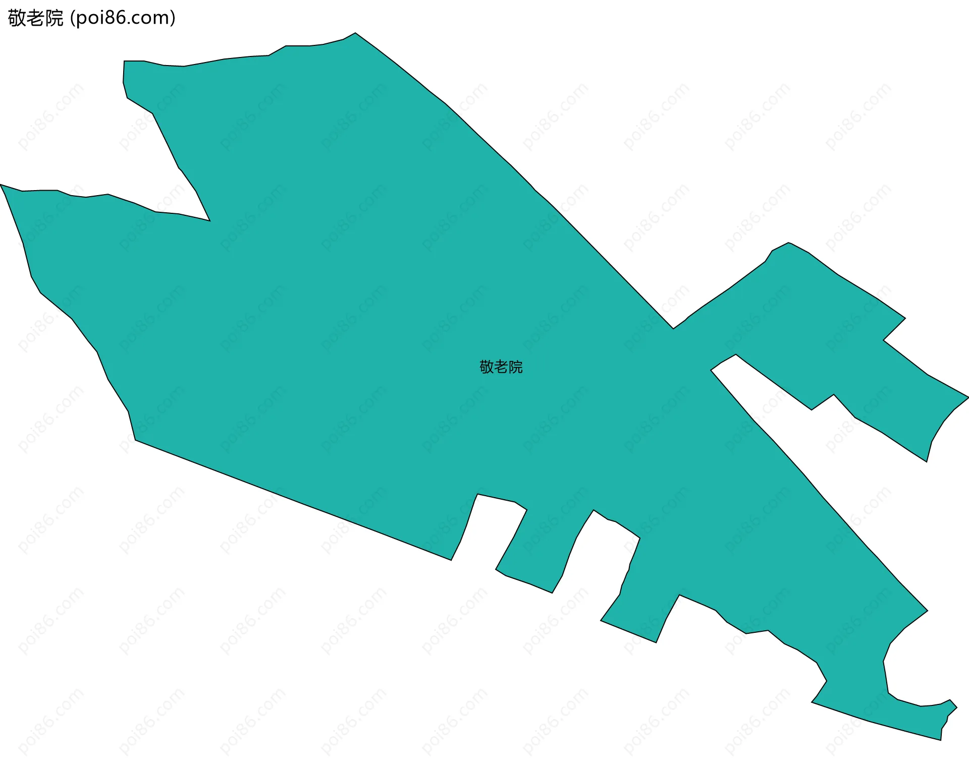 敬老院边界地图