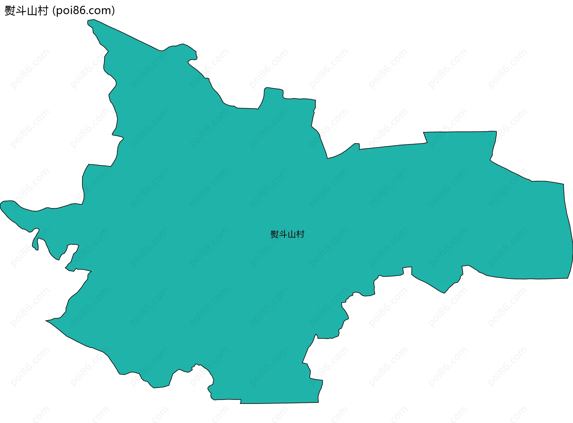 熨斗山村边界地图