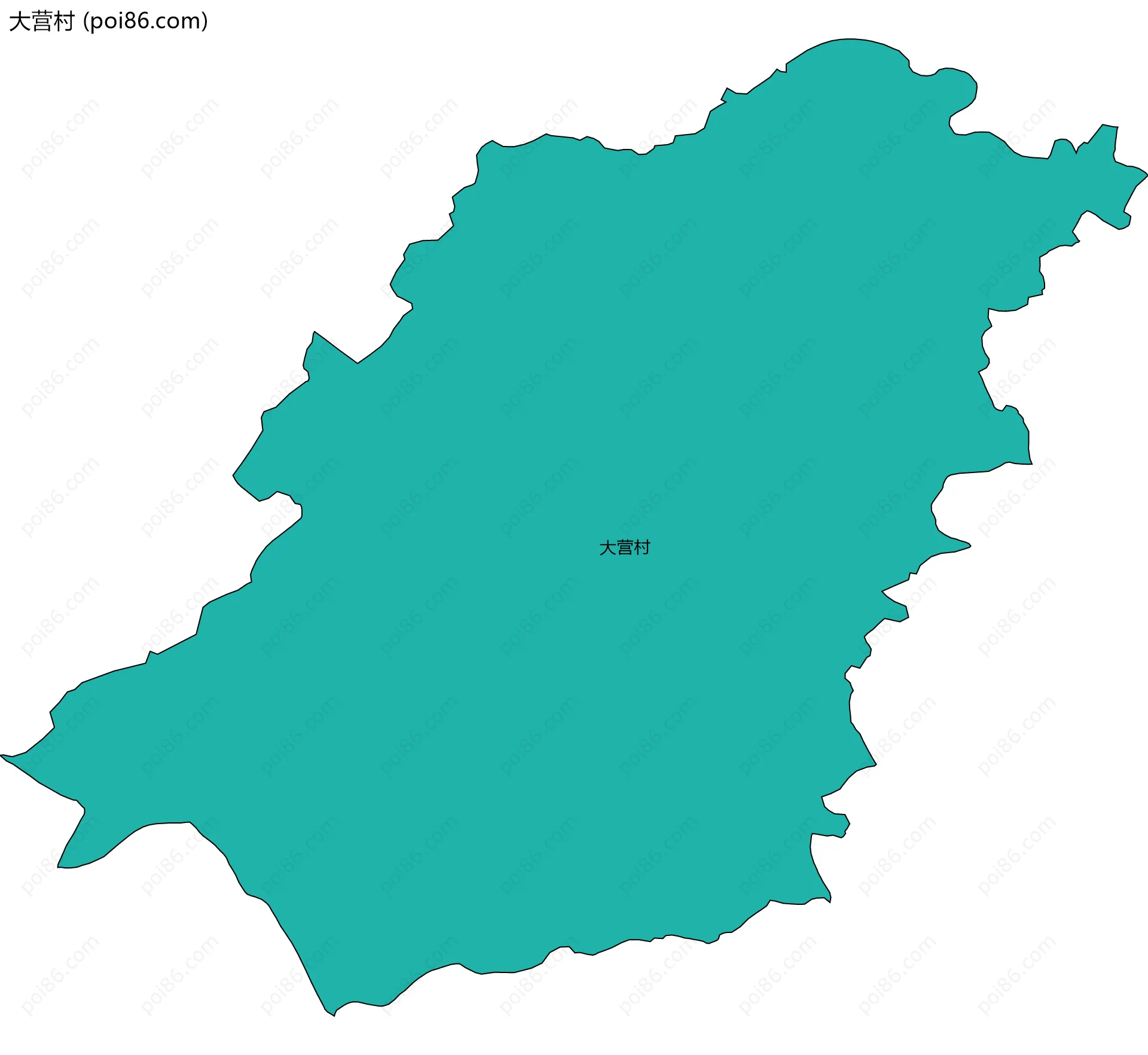 大营村边界地图