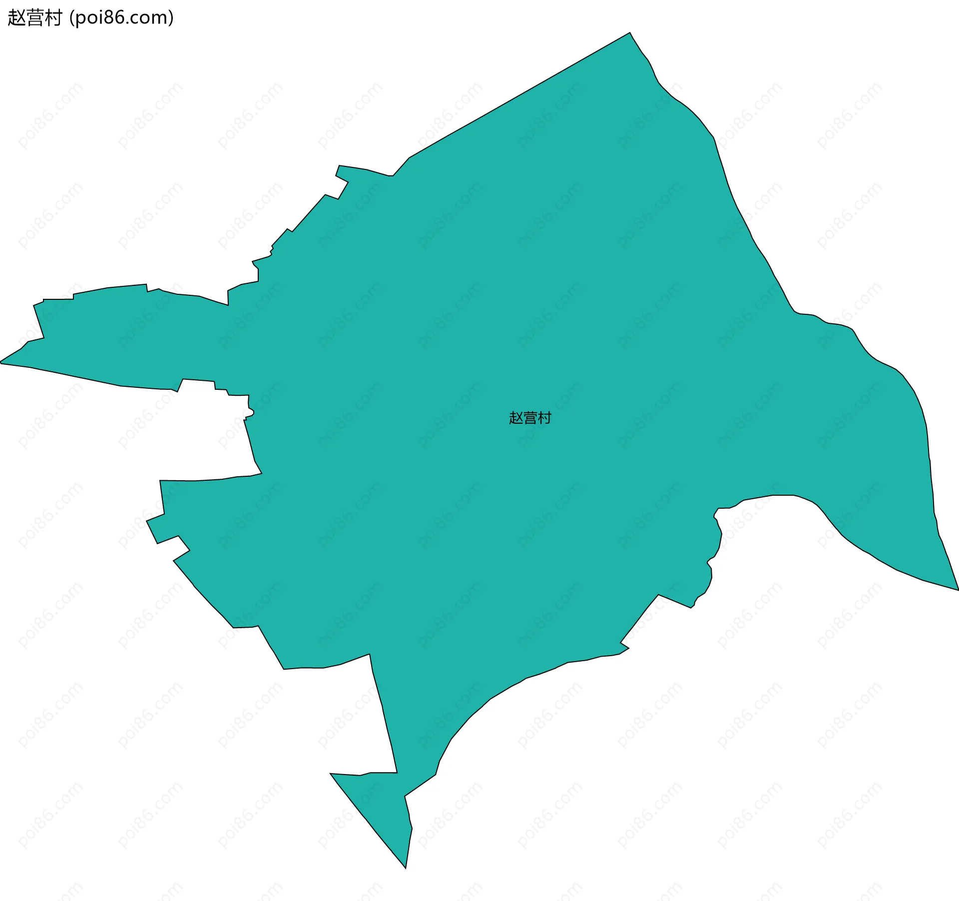 赵营村边界地图
