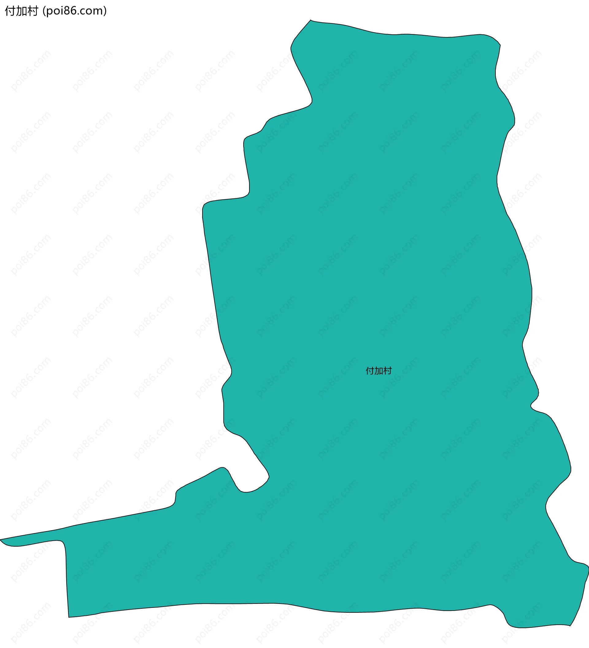 付加村边界地图