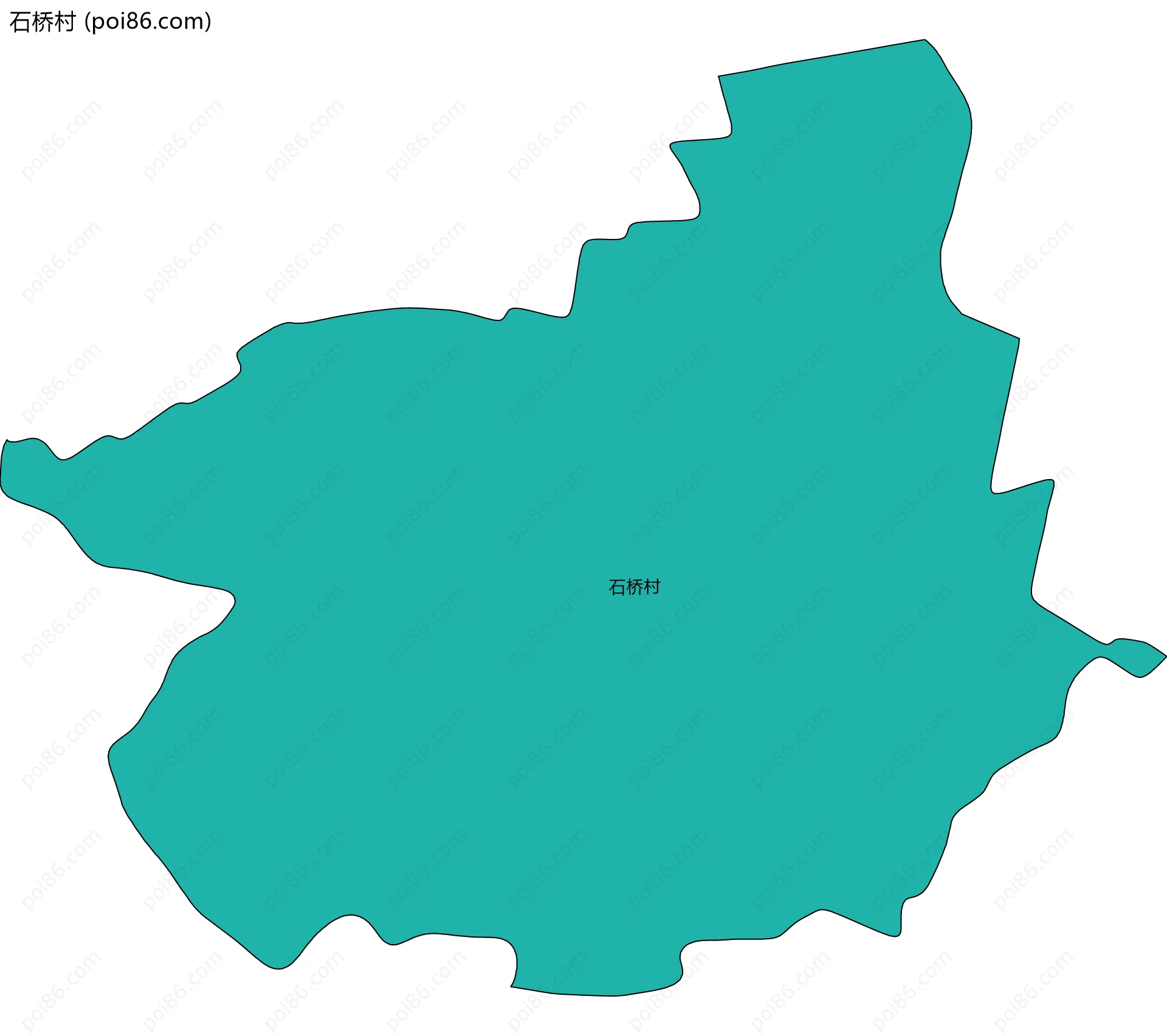 石桥村边界地图