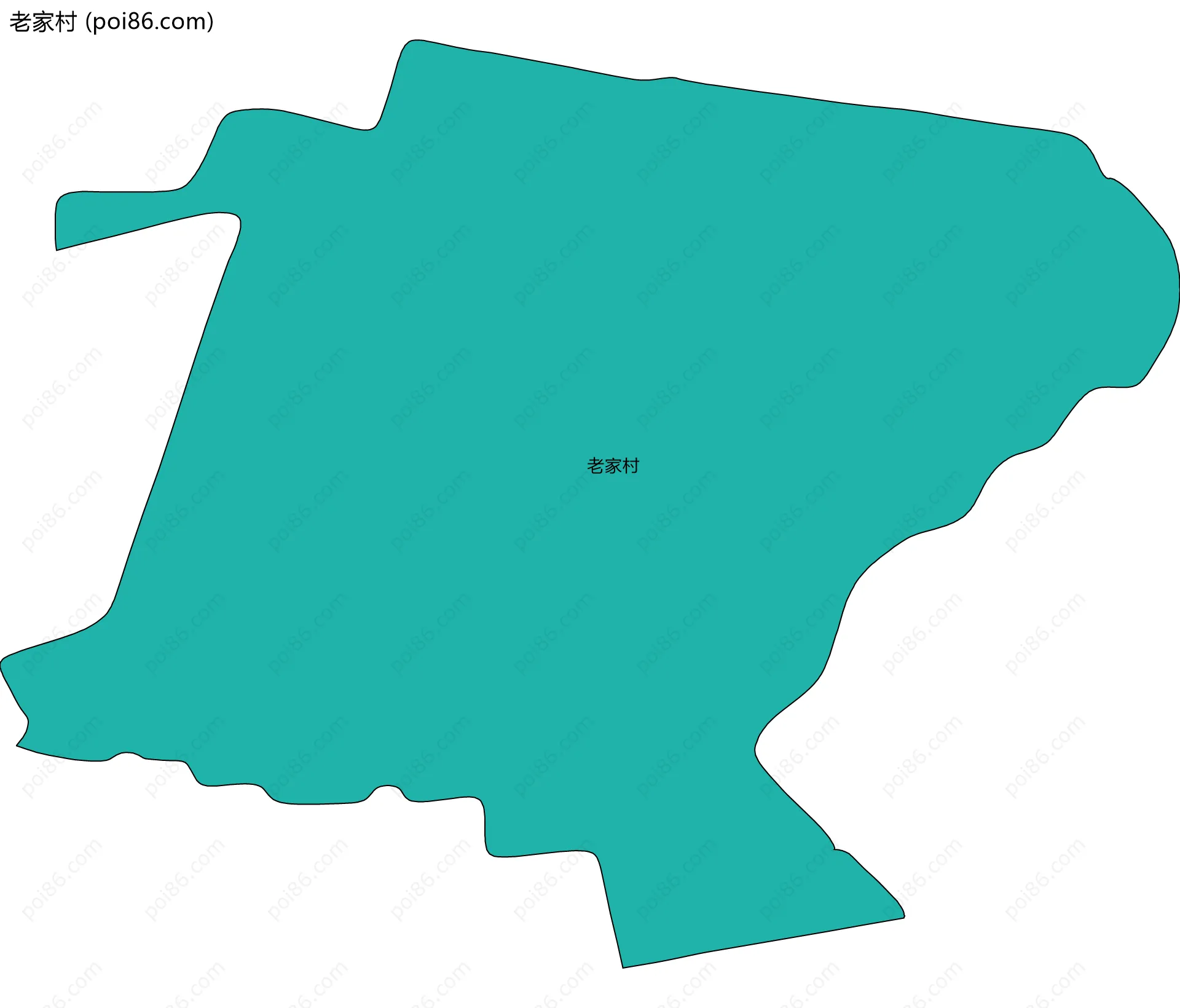 老家村边界地图