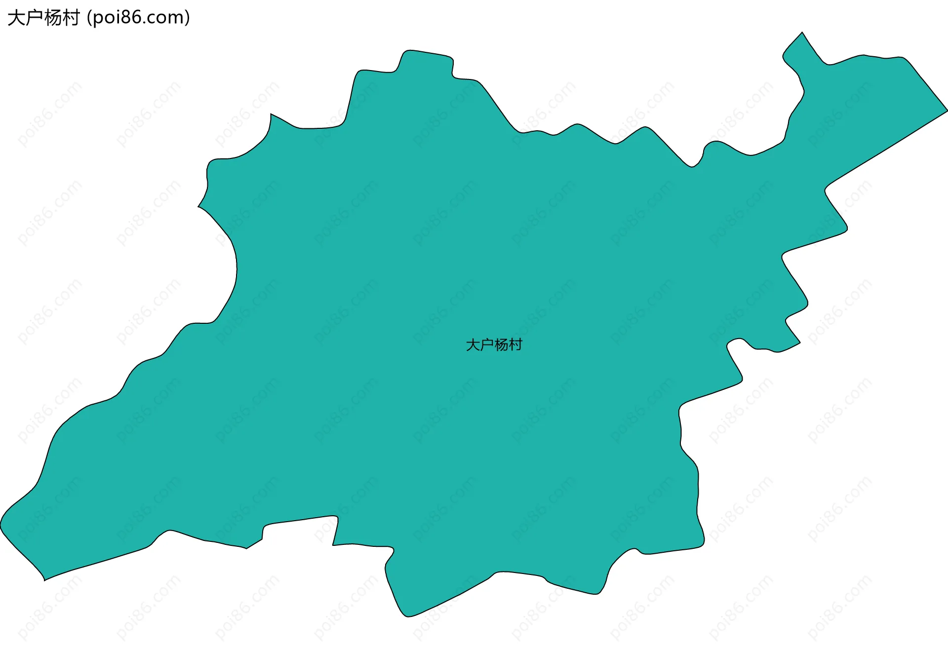 大户杨村边界地图