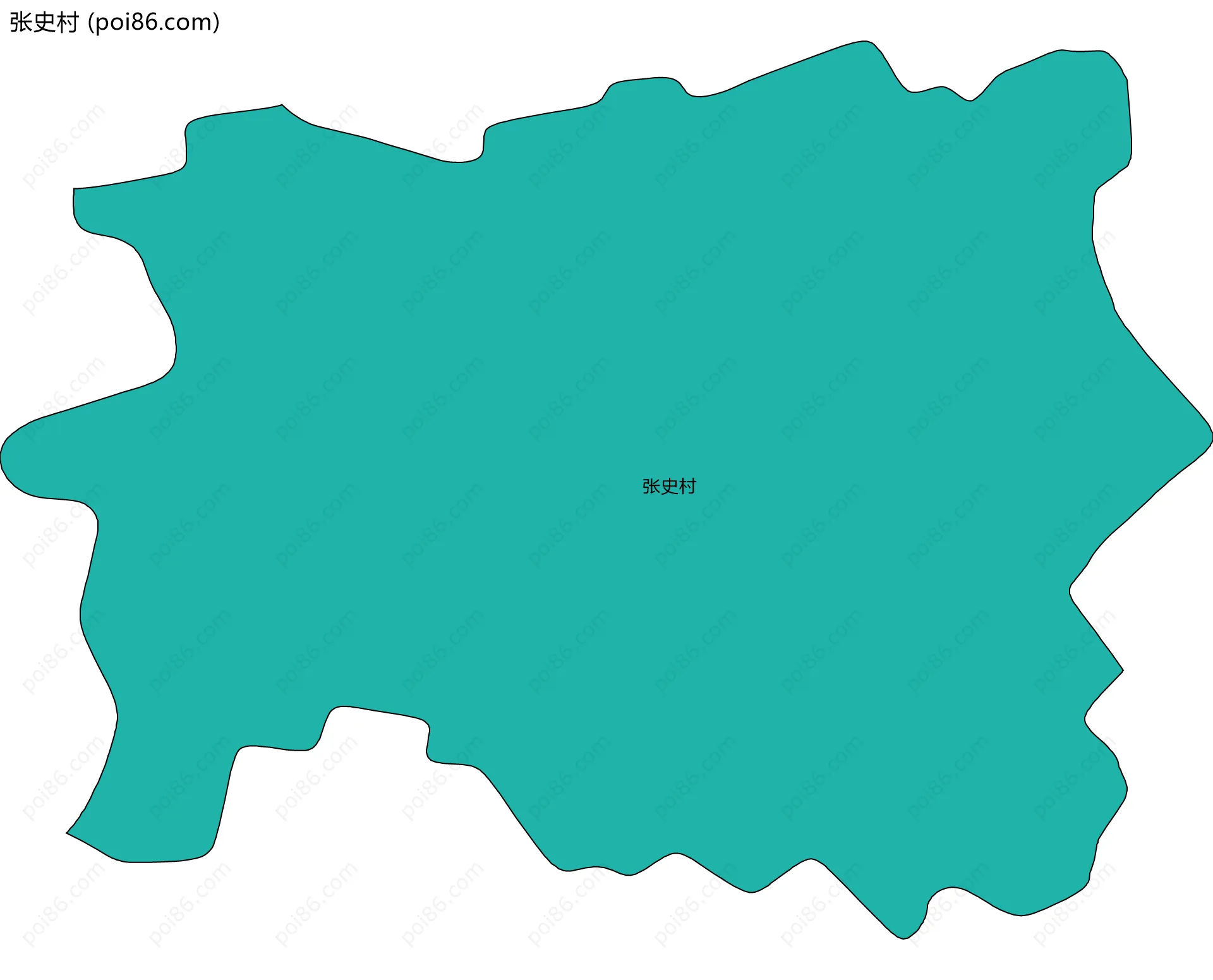 张史村边界地图