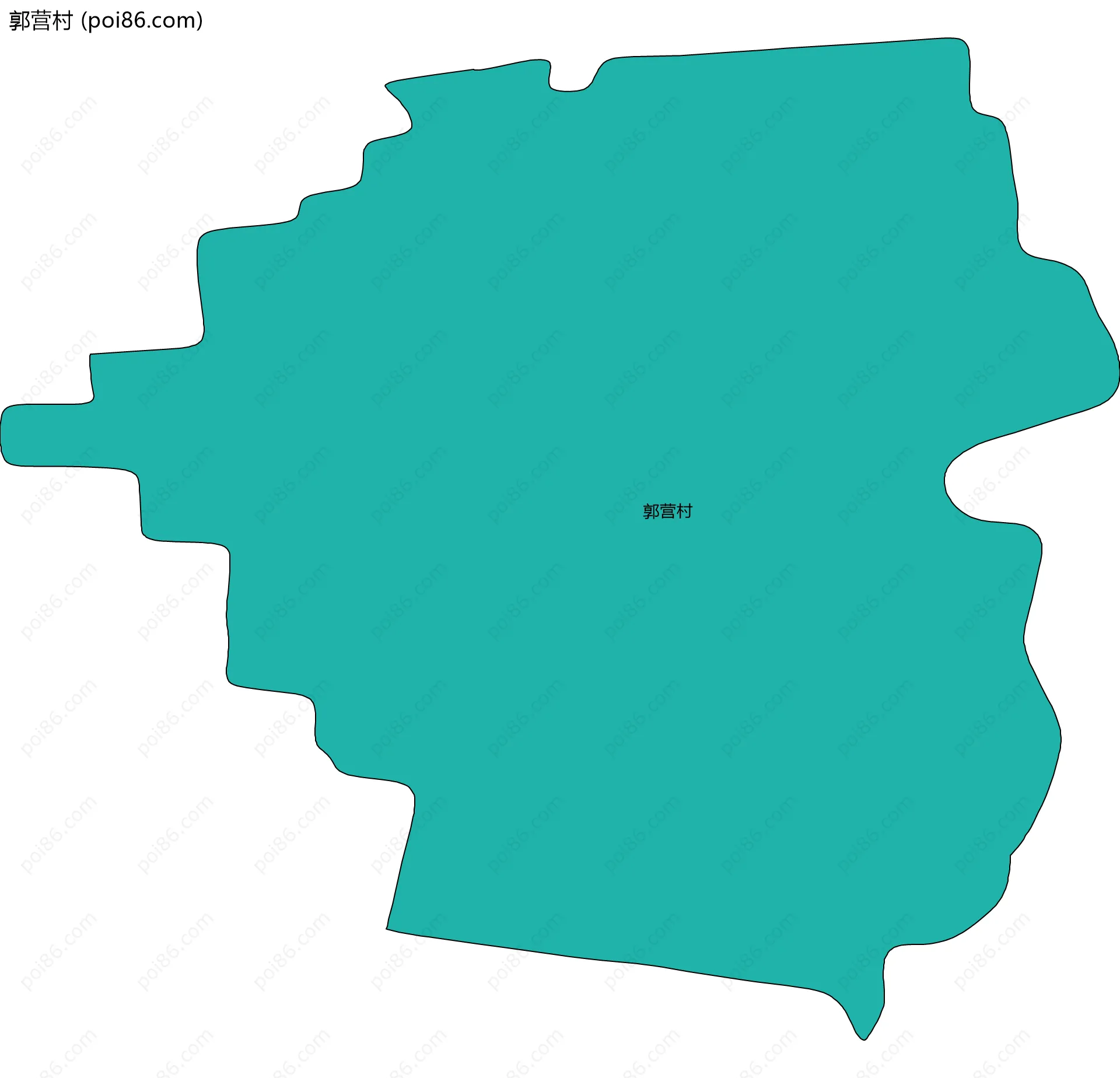 郭营村边界地图