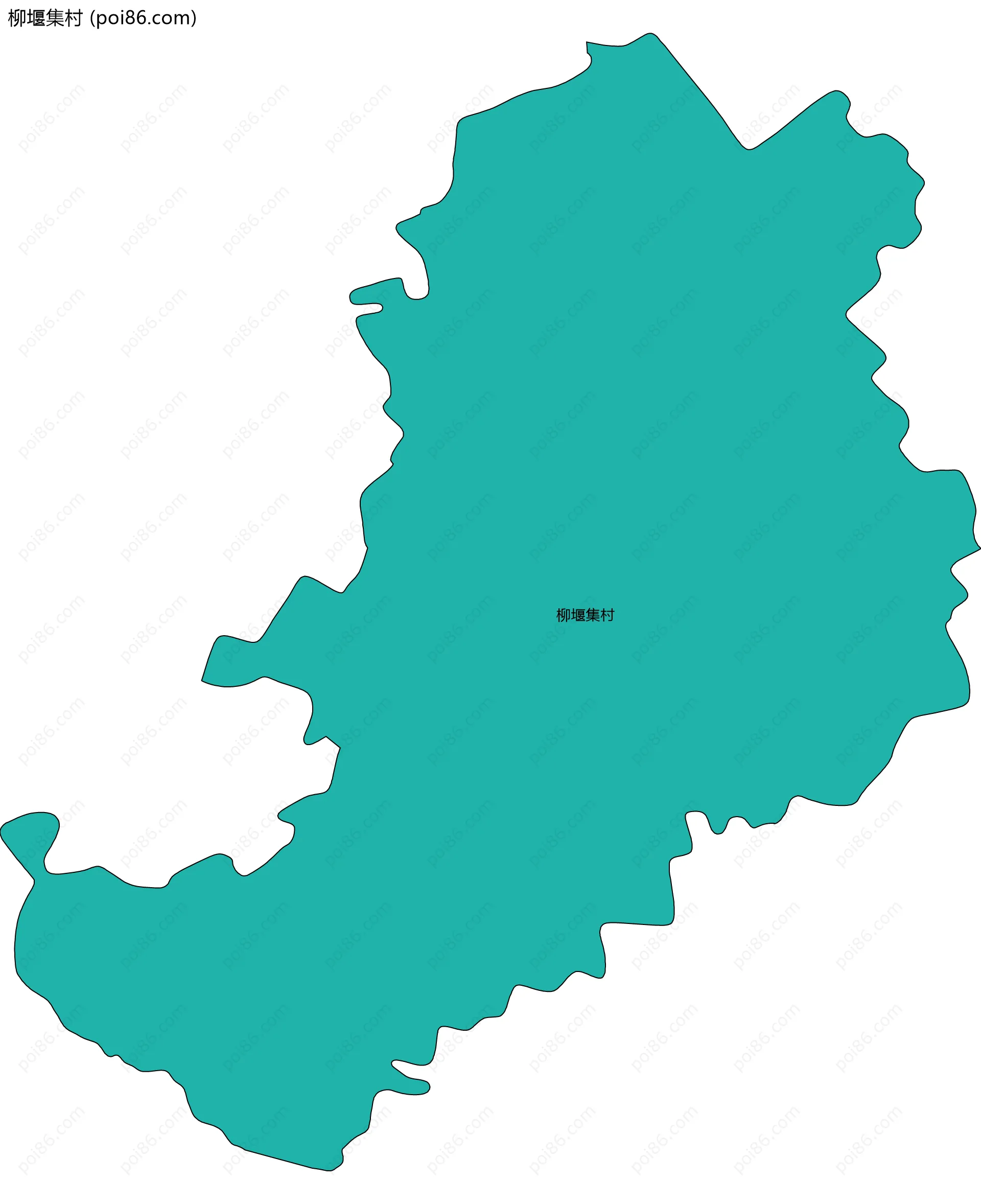 柳堰集村边界地图