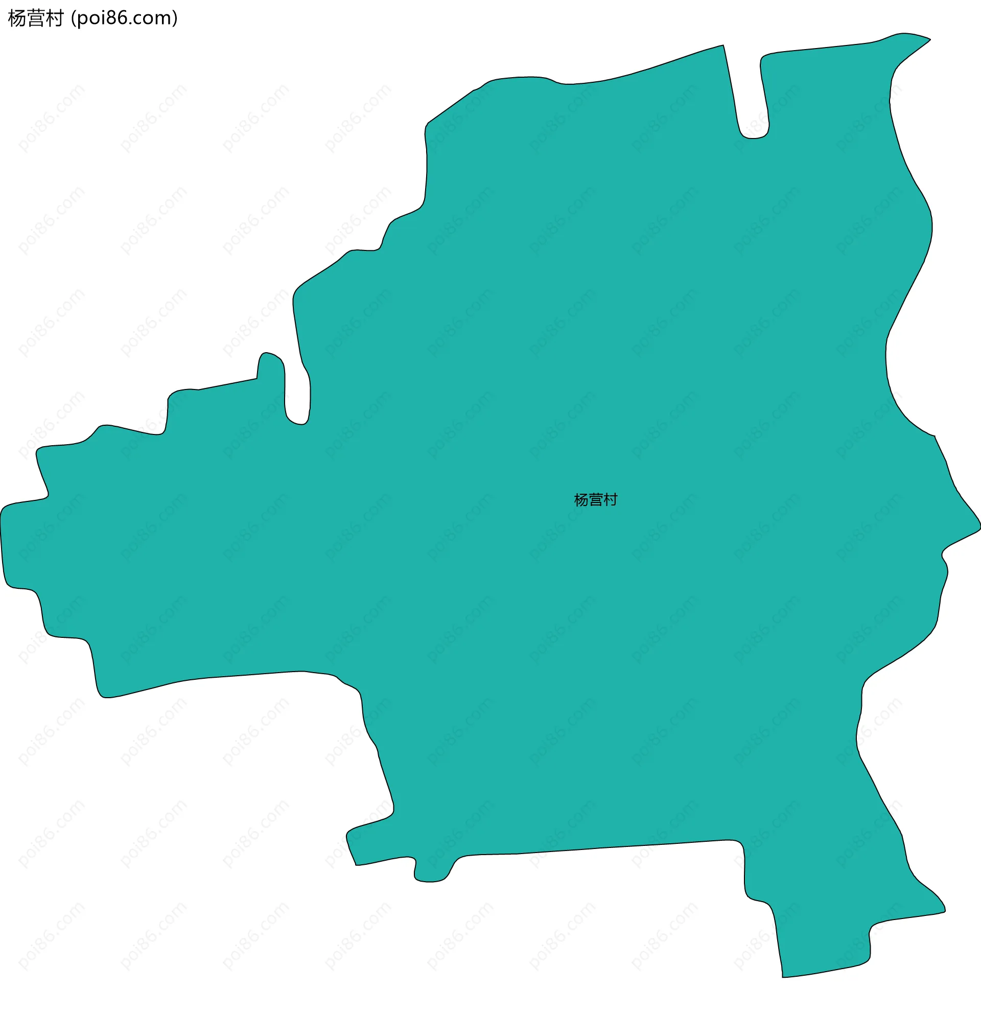 杨营村边界地图