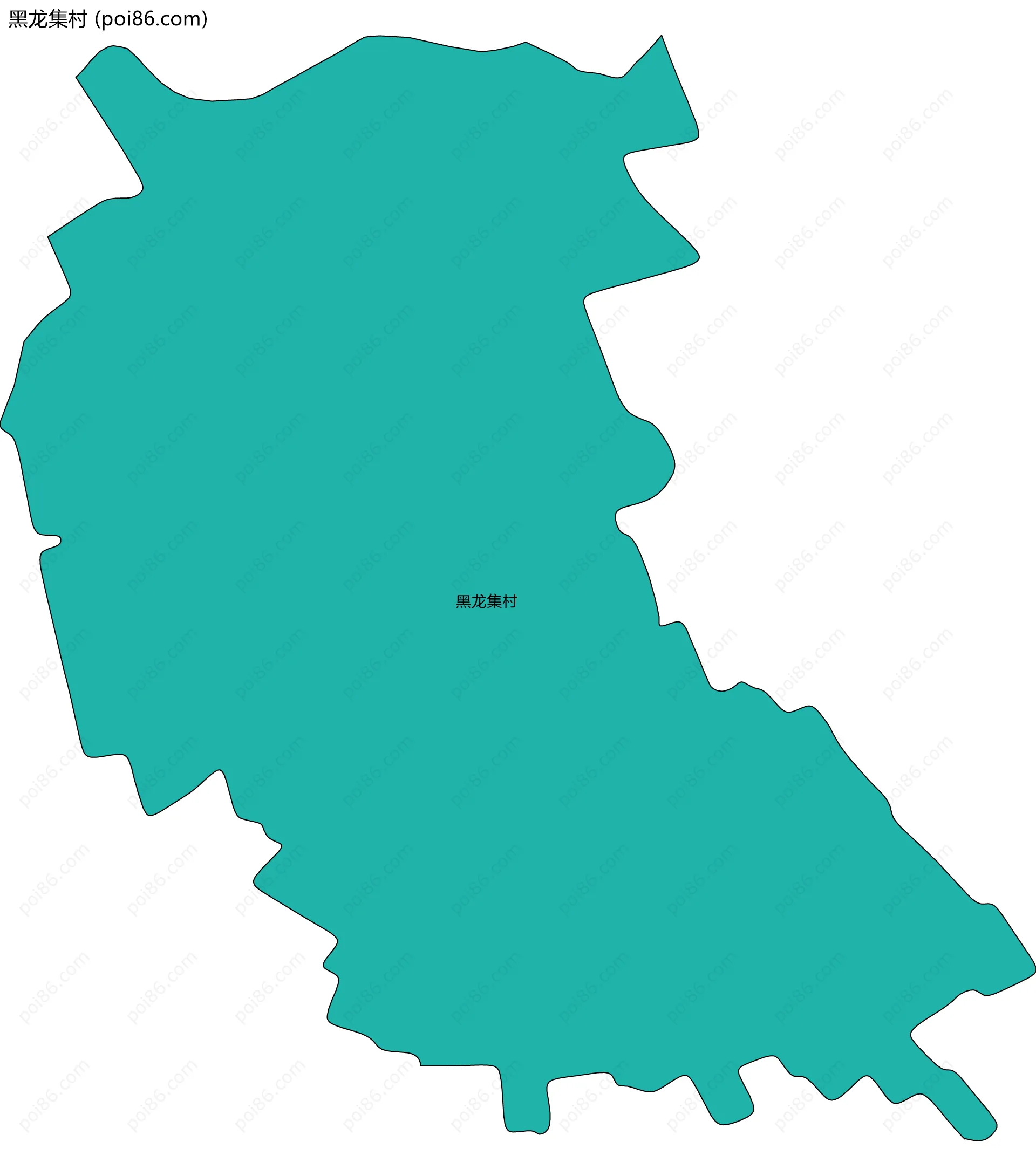 黑龙集村边界地图