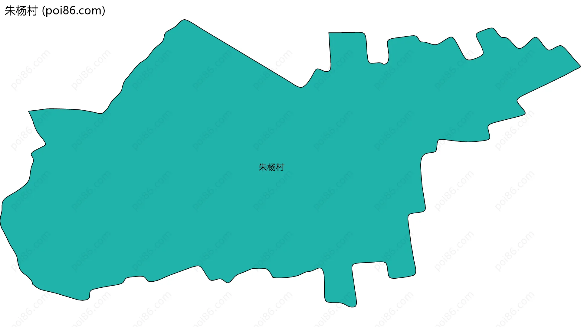朱杨村边界地图