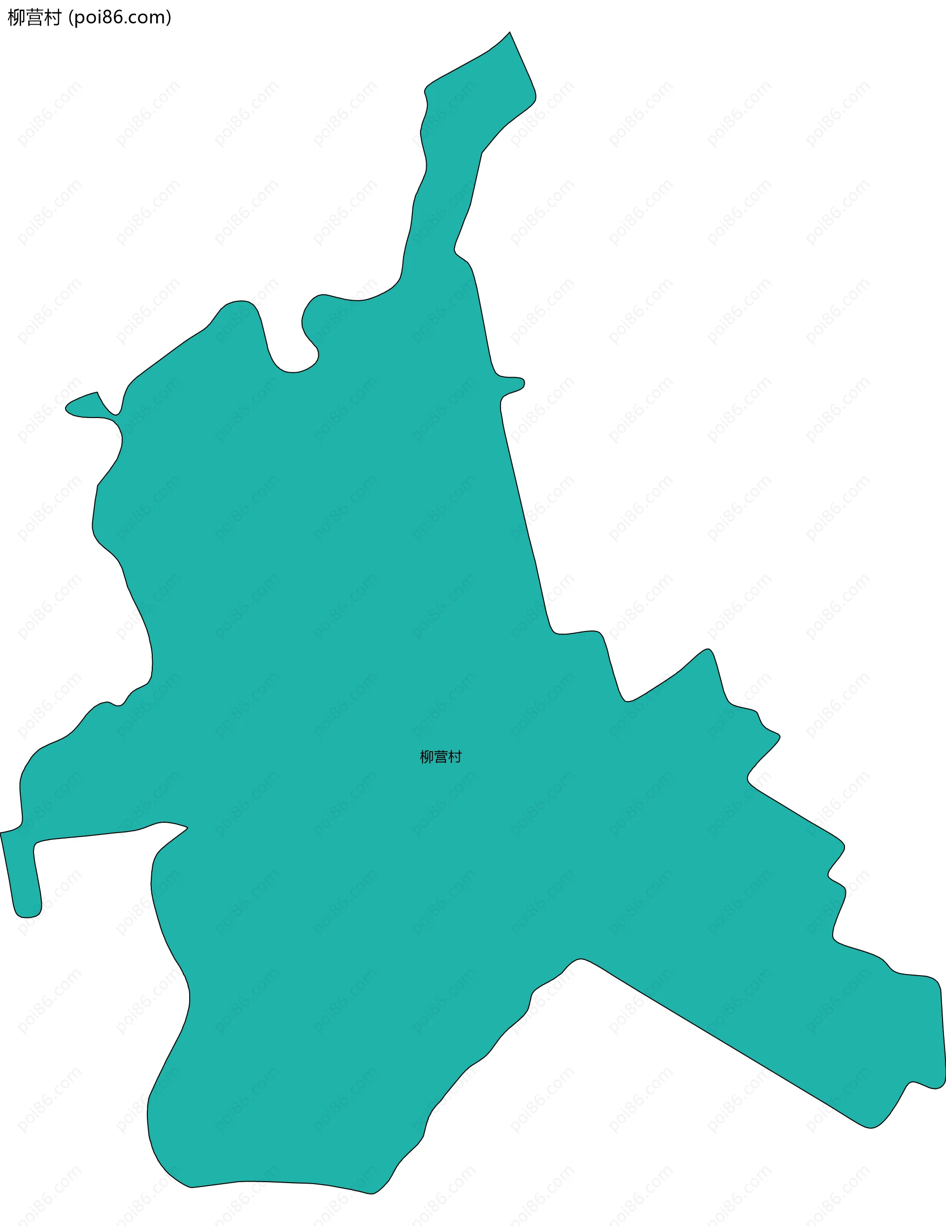 柳营村边界地图