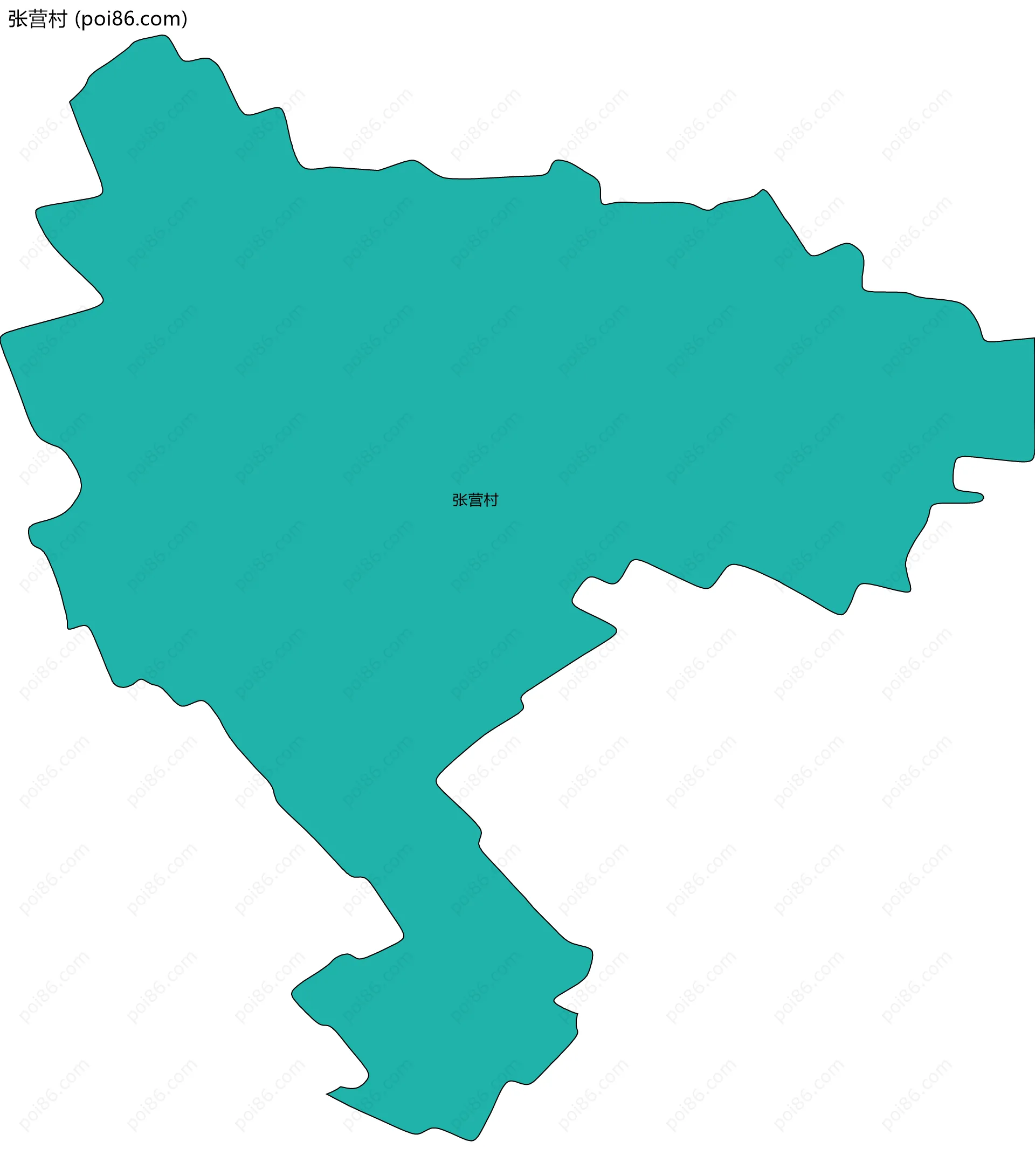 张营村边界地图