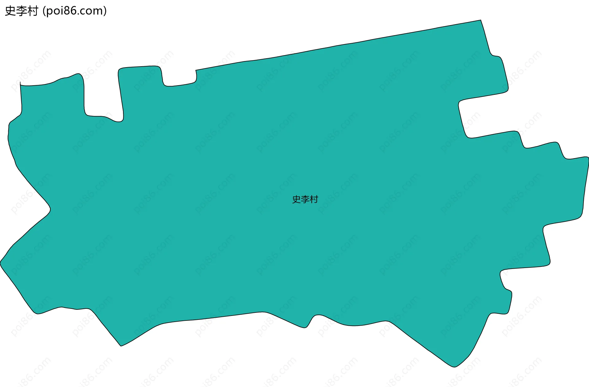 史李村边界地图