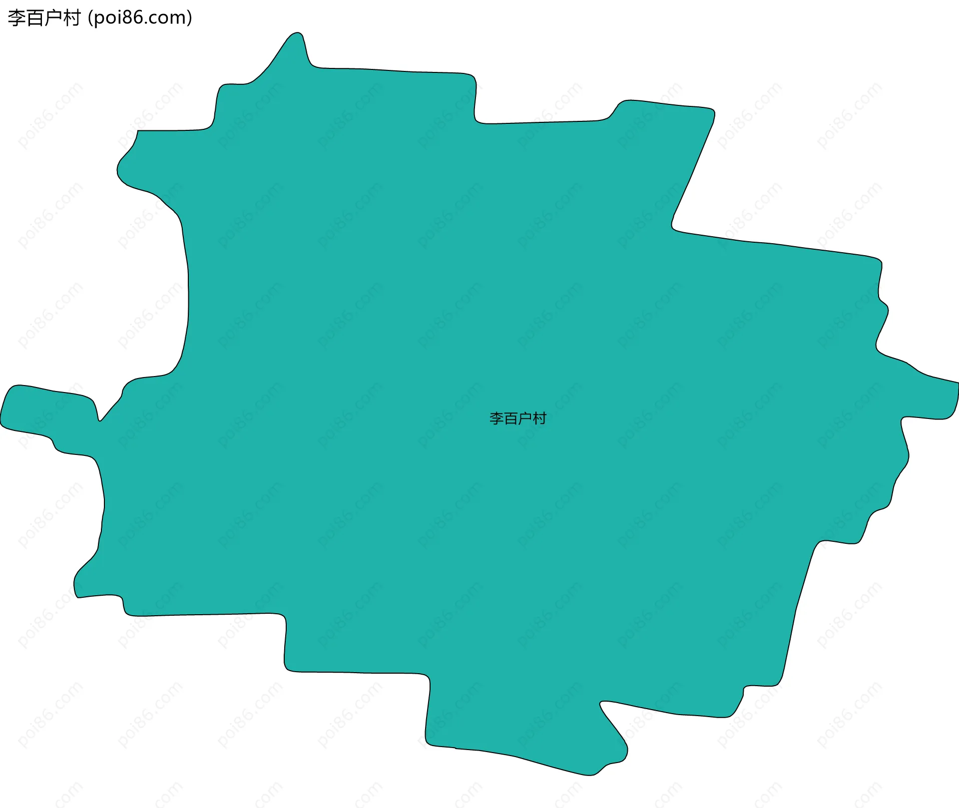 李百户村边界地图