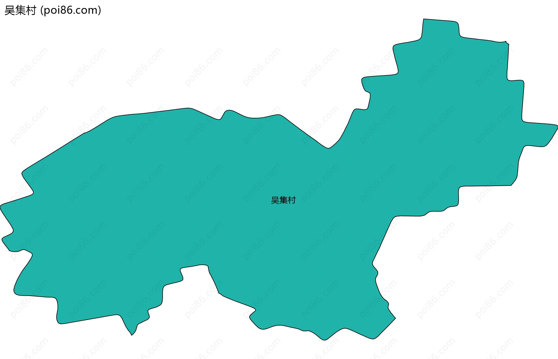 吴集村边界地图