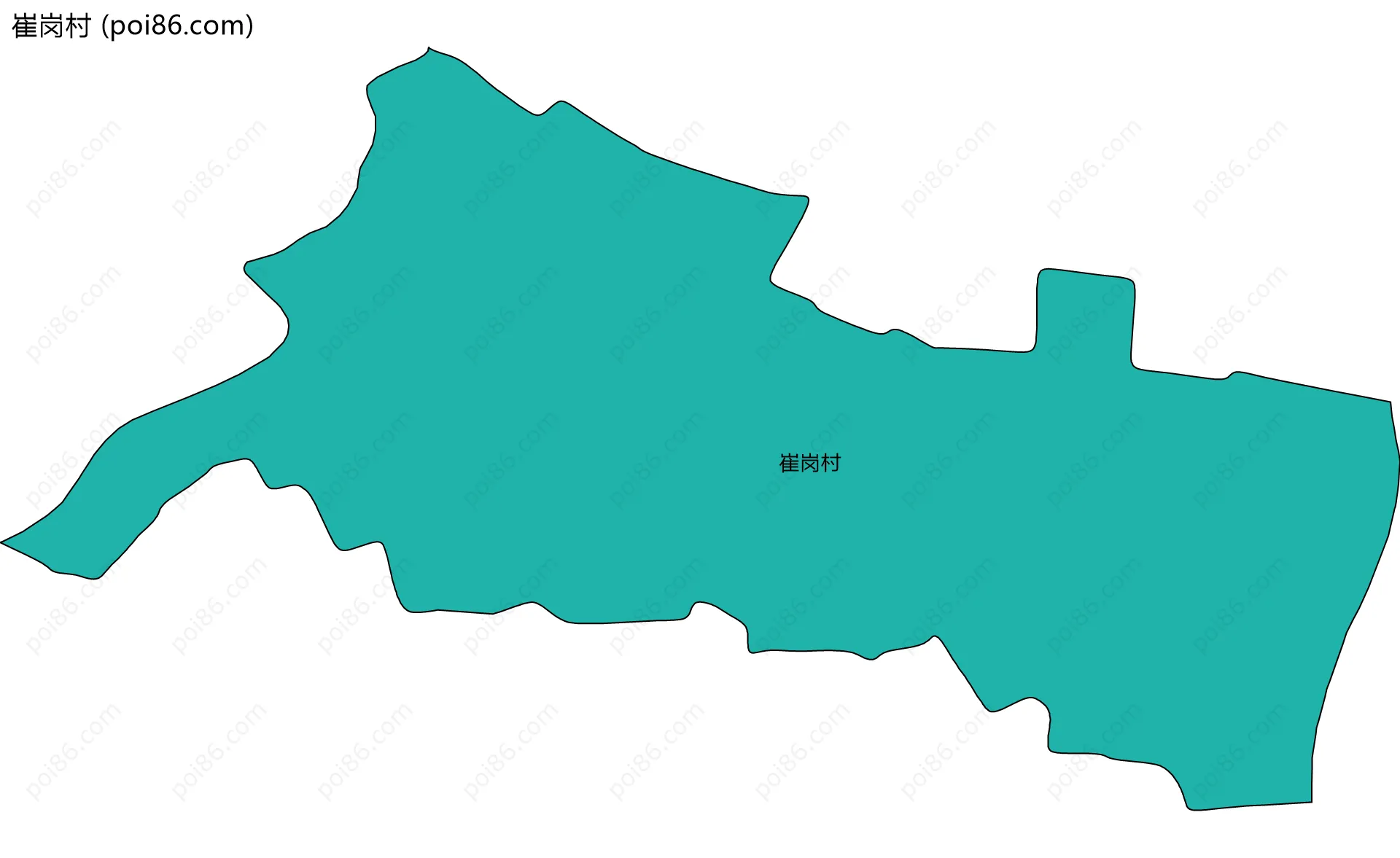 崔岗村边界地图