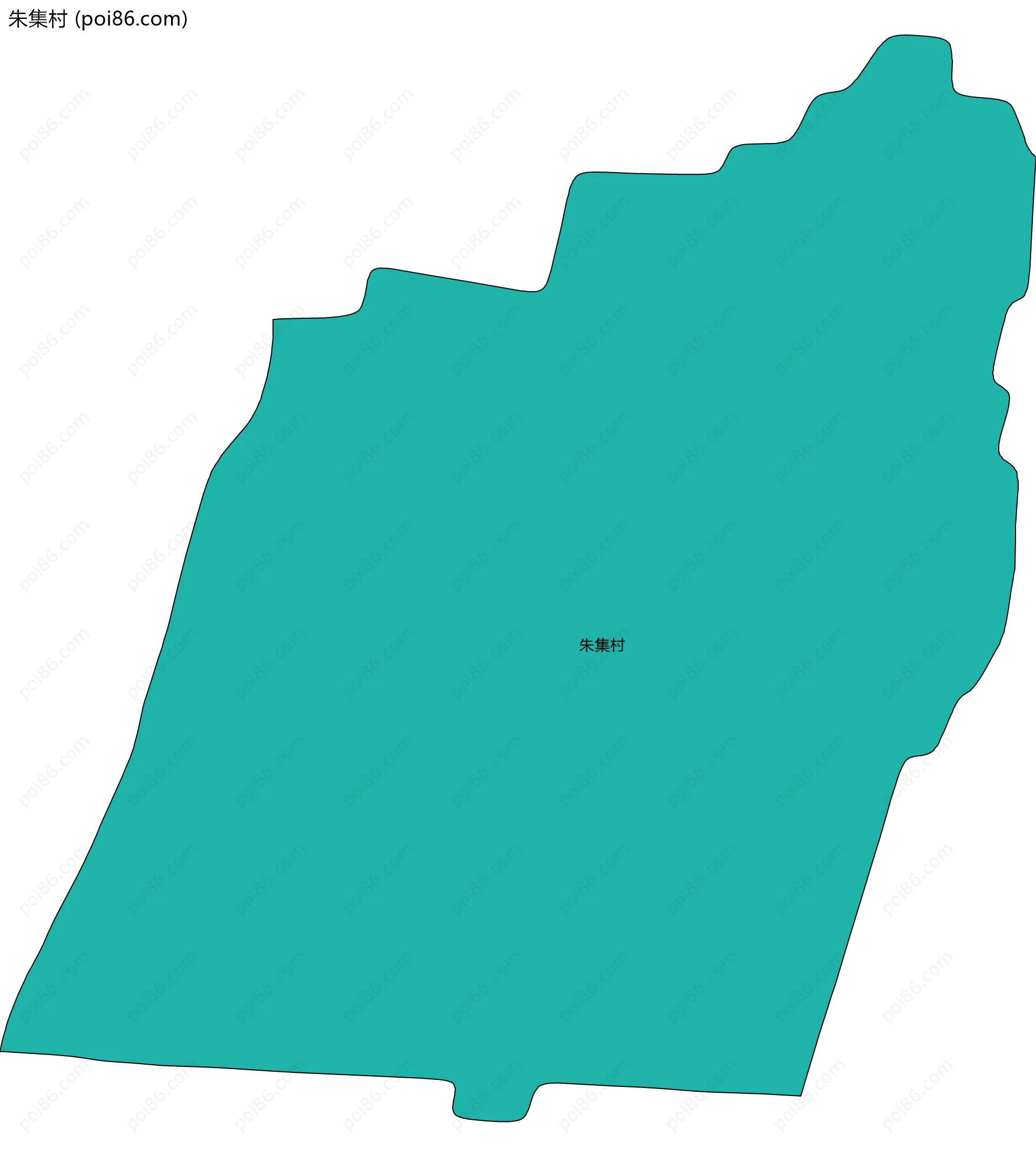 朱集村边界地图