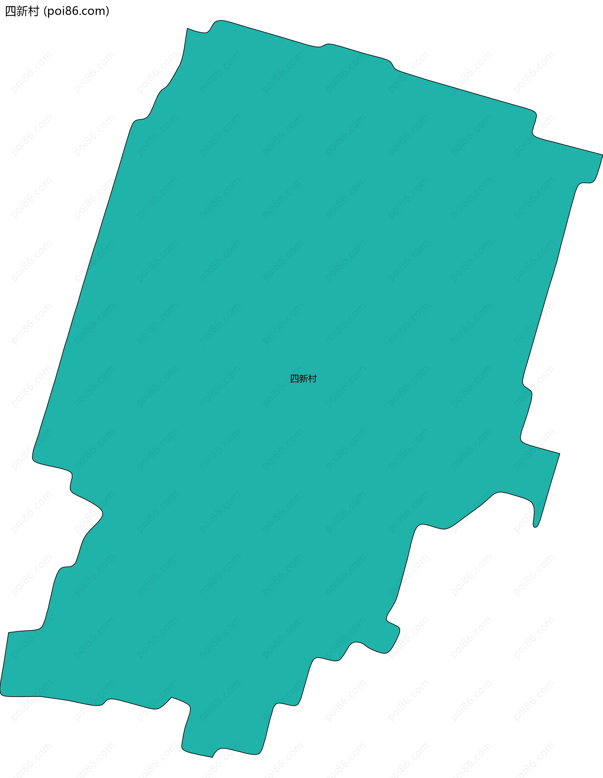 四新村边界地图