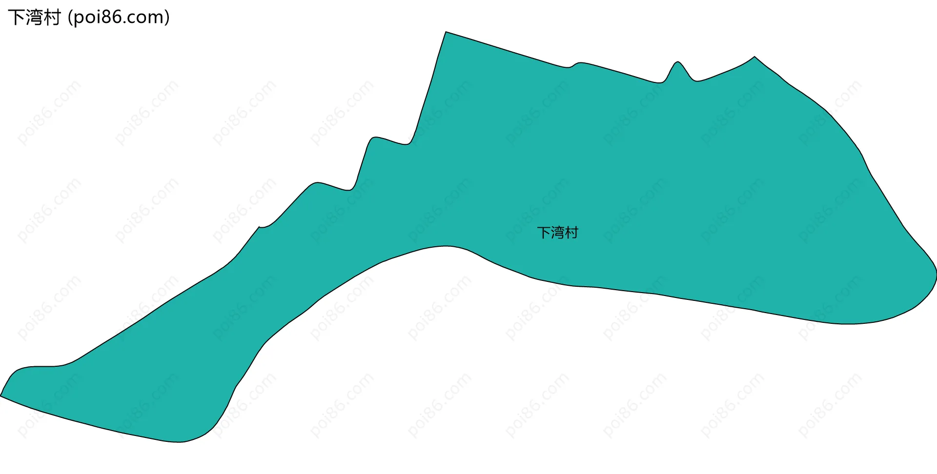 下湾村边界地图