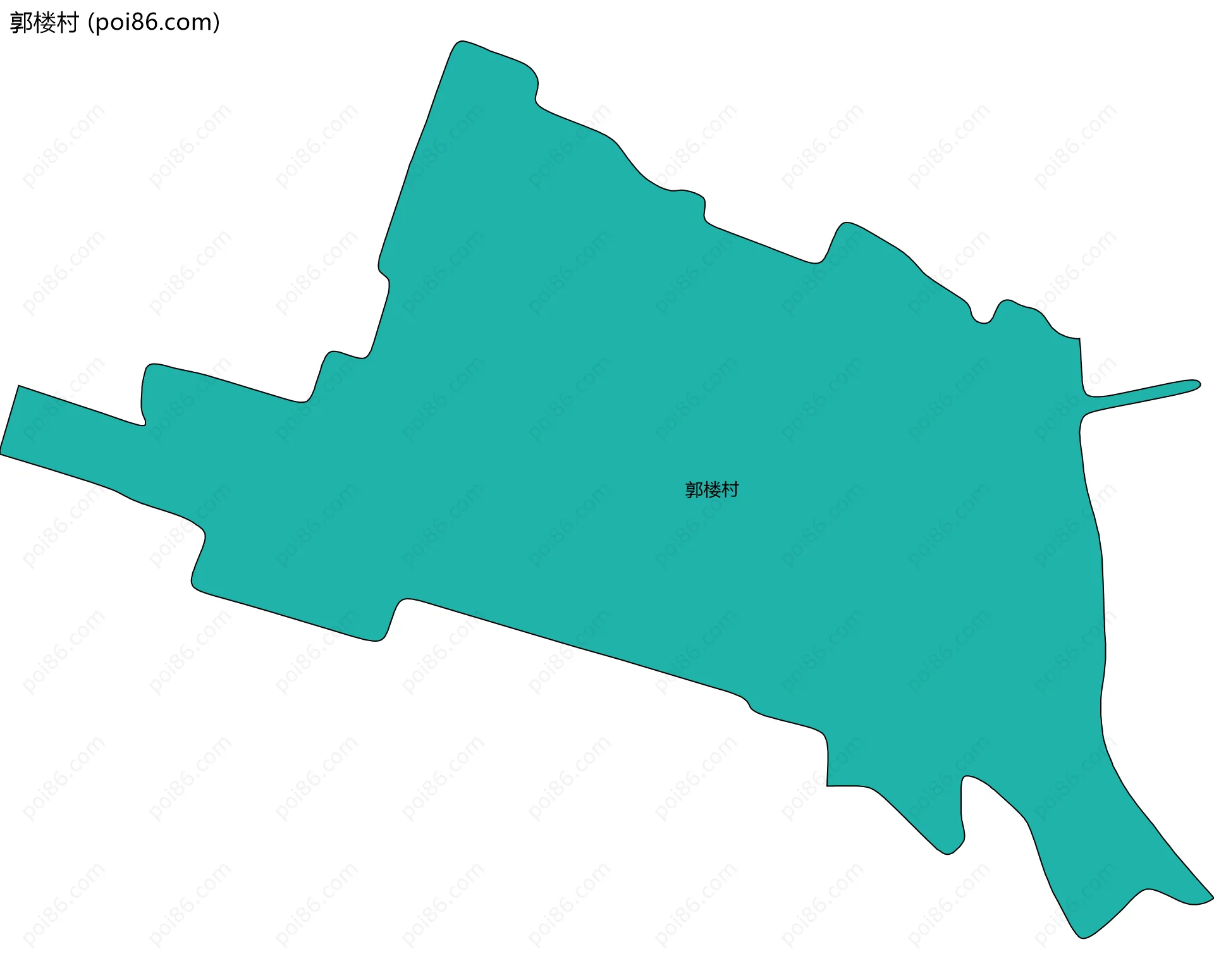郭楼村边界地图