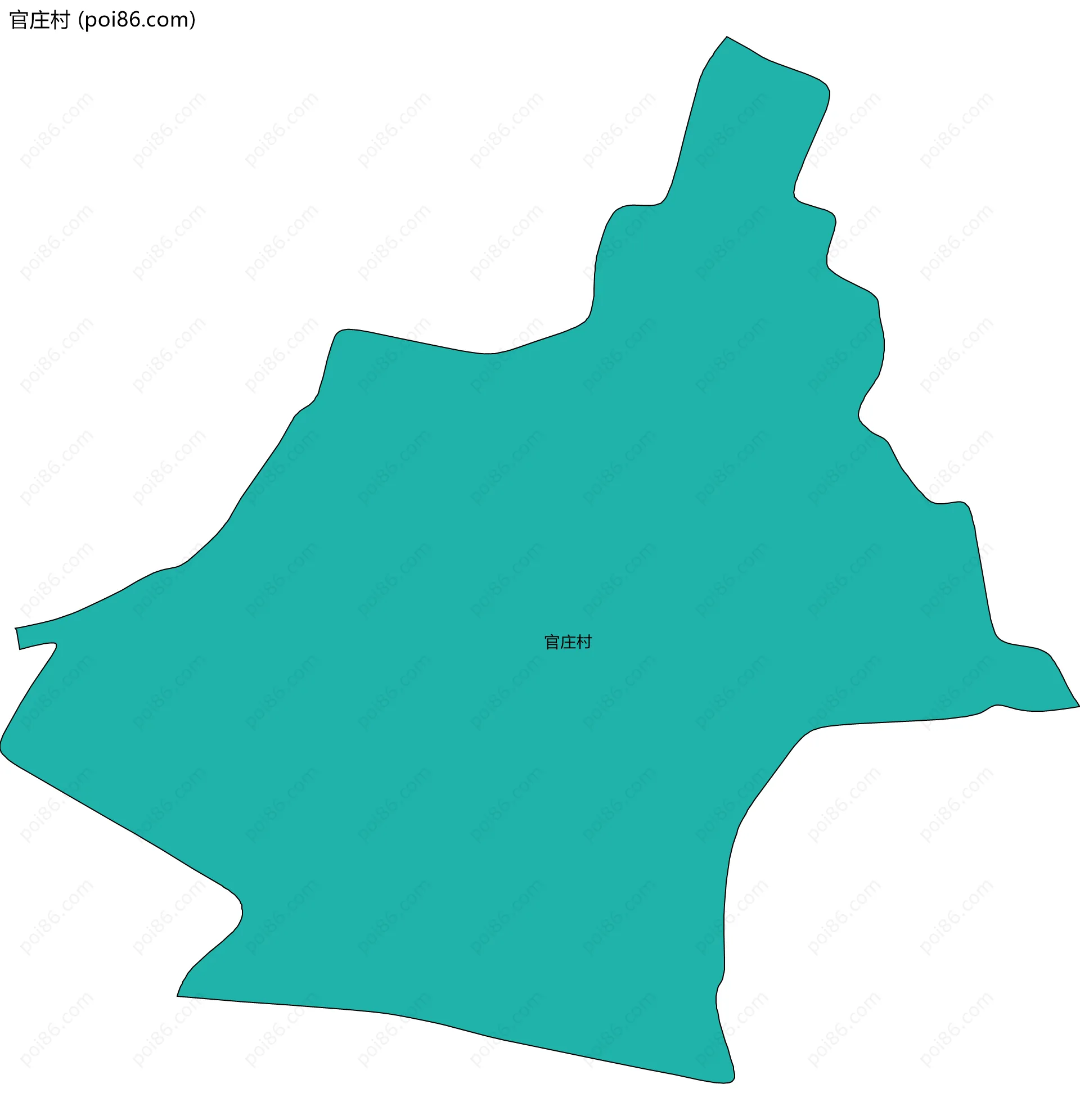 官庄村边界地图