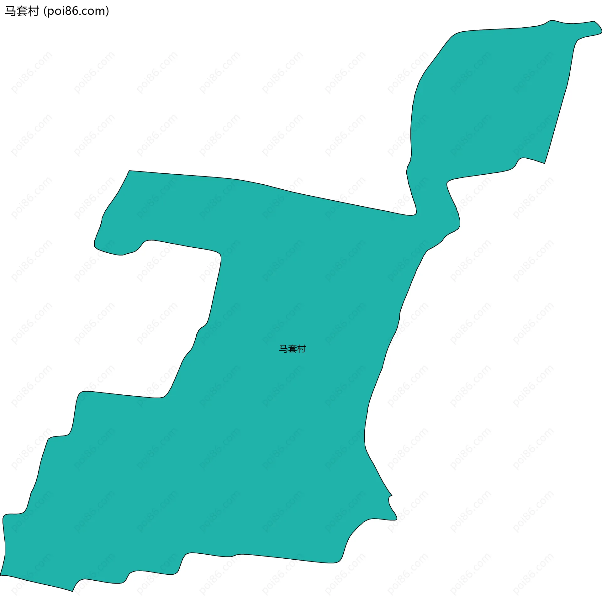 马套村边界地图