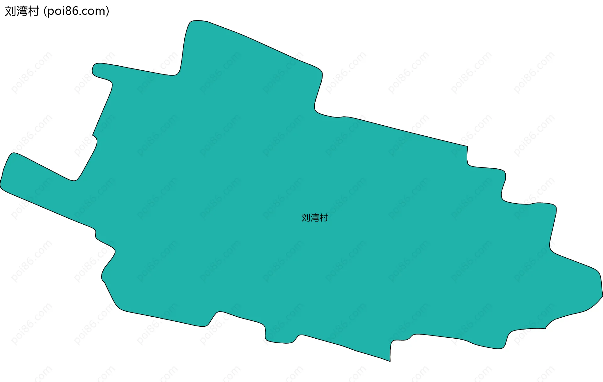 刘湾村边界地图