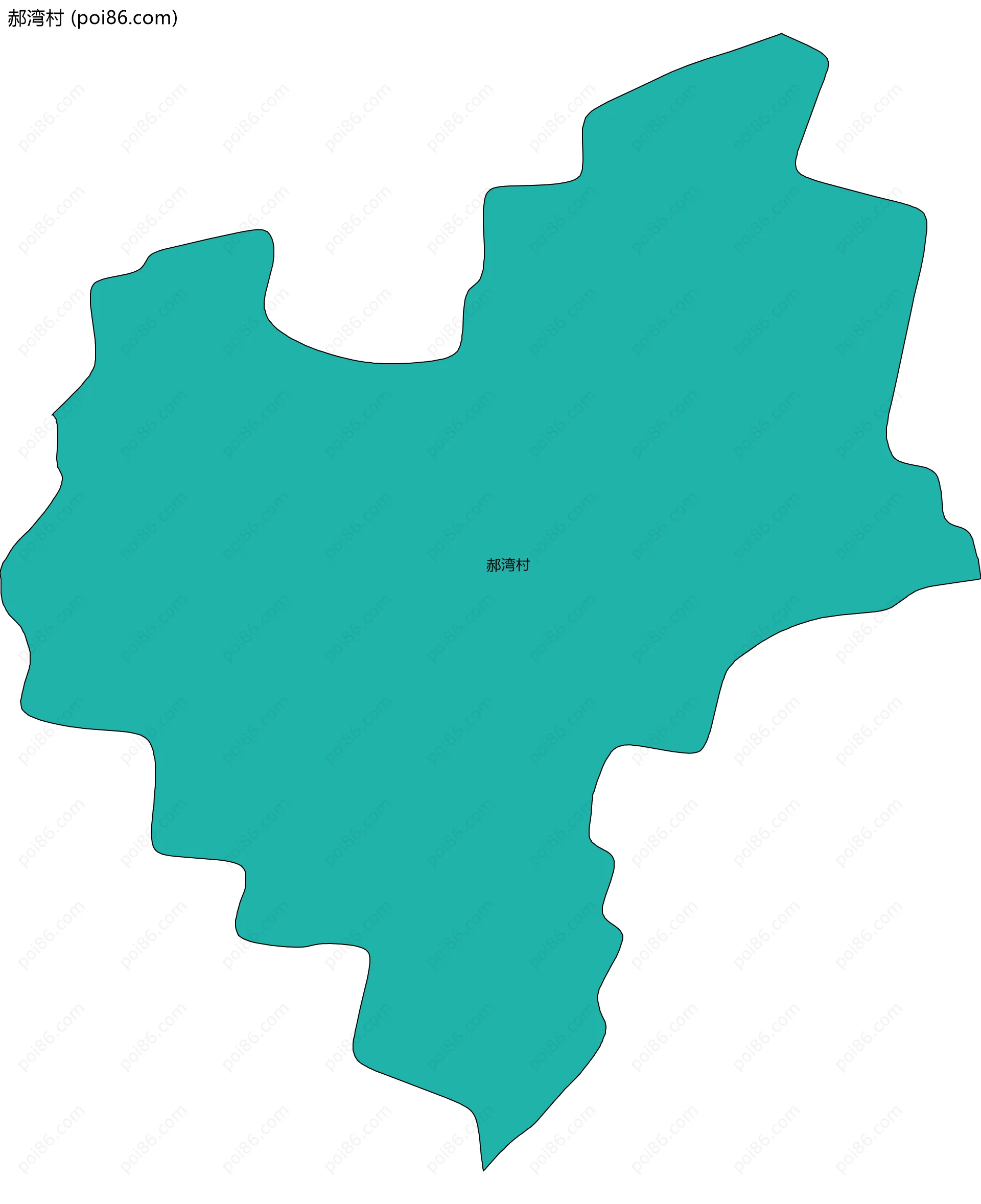 郝湾村边界地图