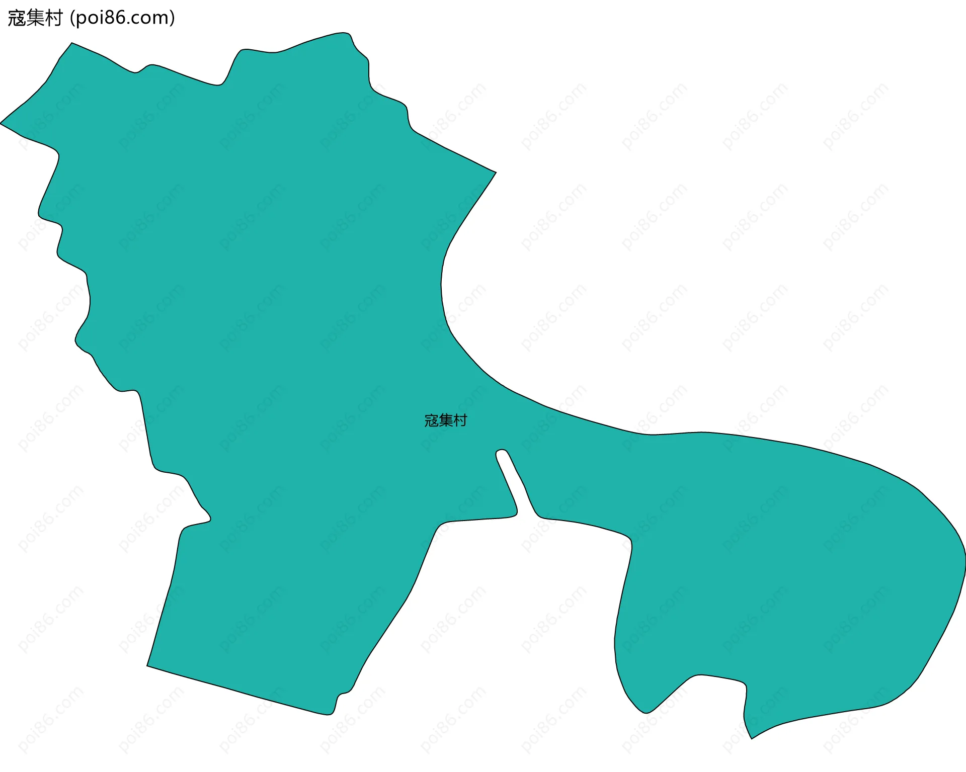 寇集村边界地图
