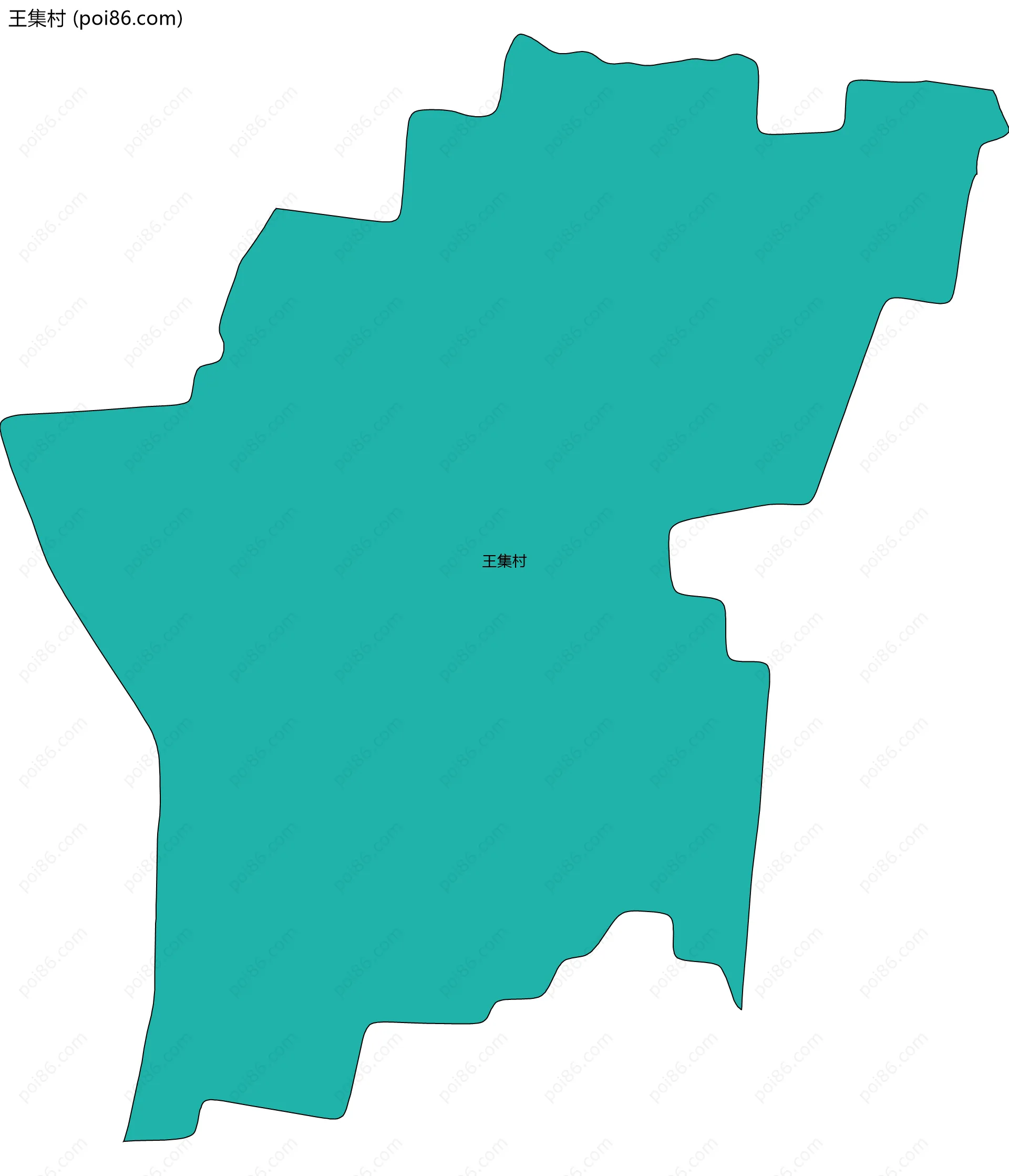 王集村边界地图
