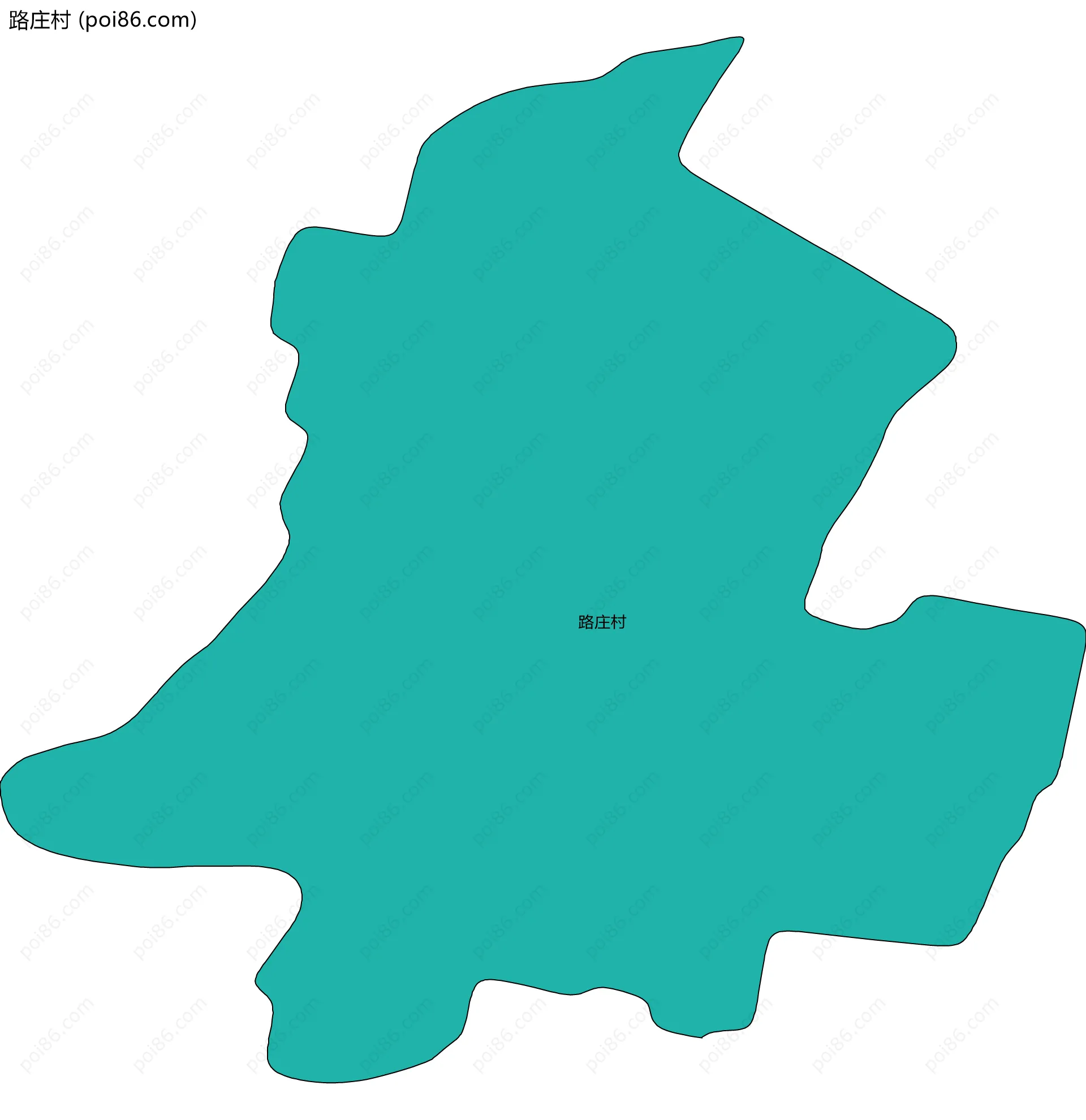路庄村边界地图