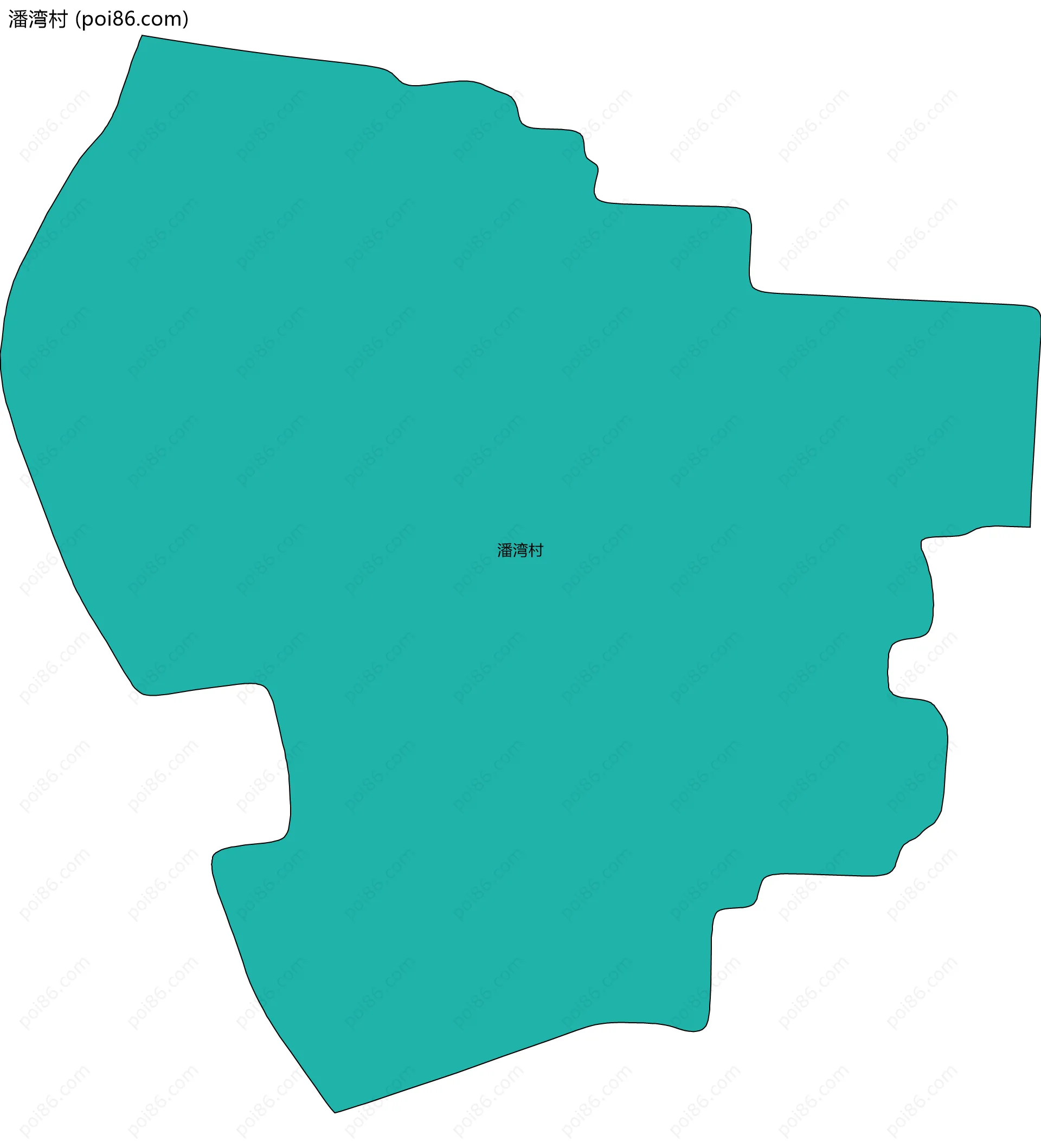 潘湾村边界地图