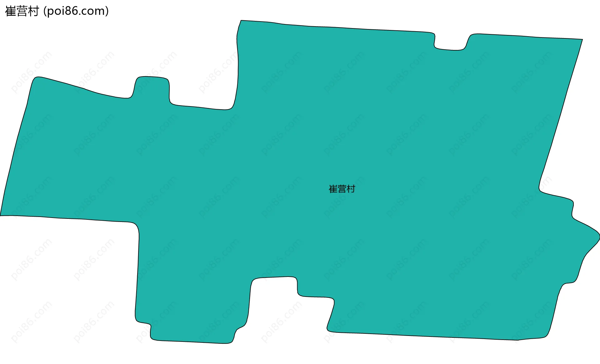 崔营村边界地图