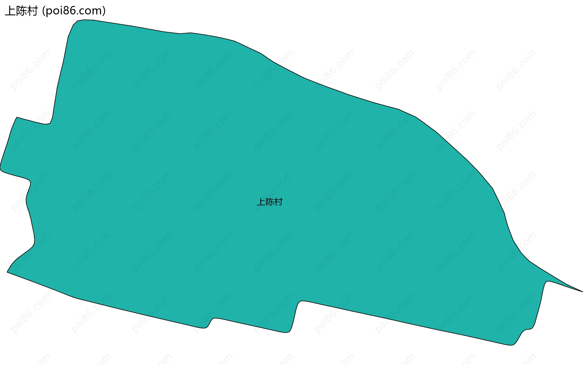 上陈村边界地图