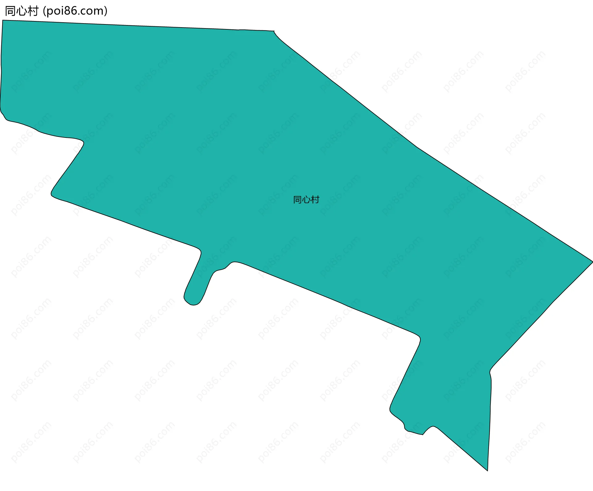 同心村边界地图