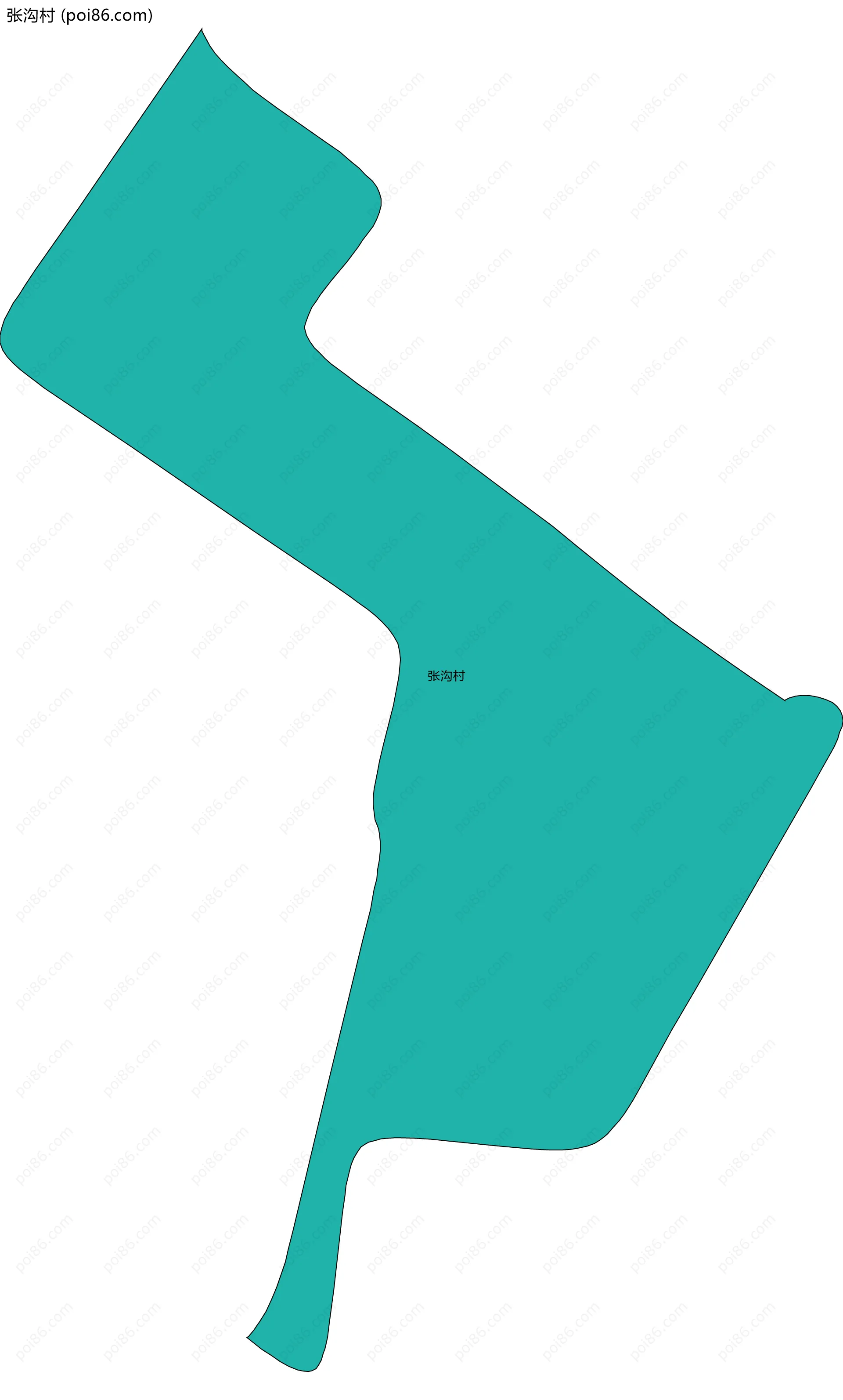 张沟村边界地图