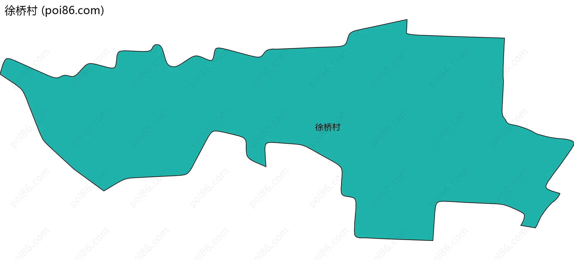 徐桥村边界地图