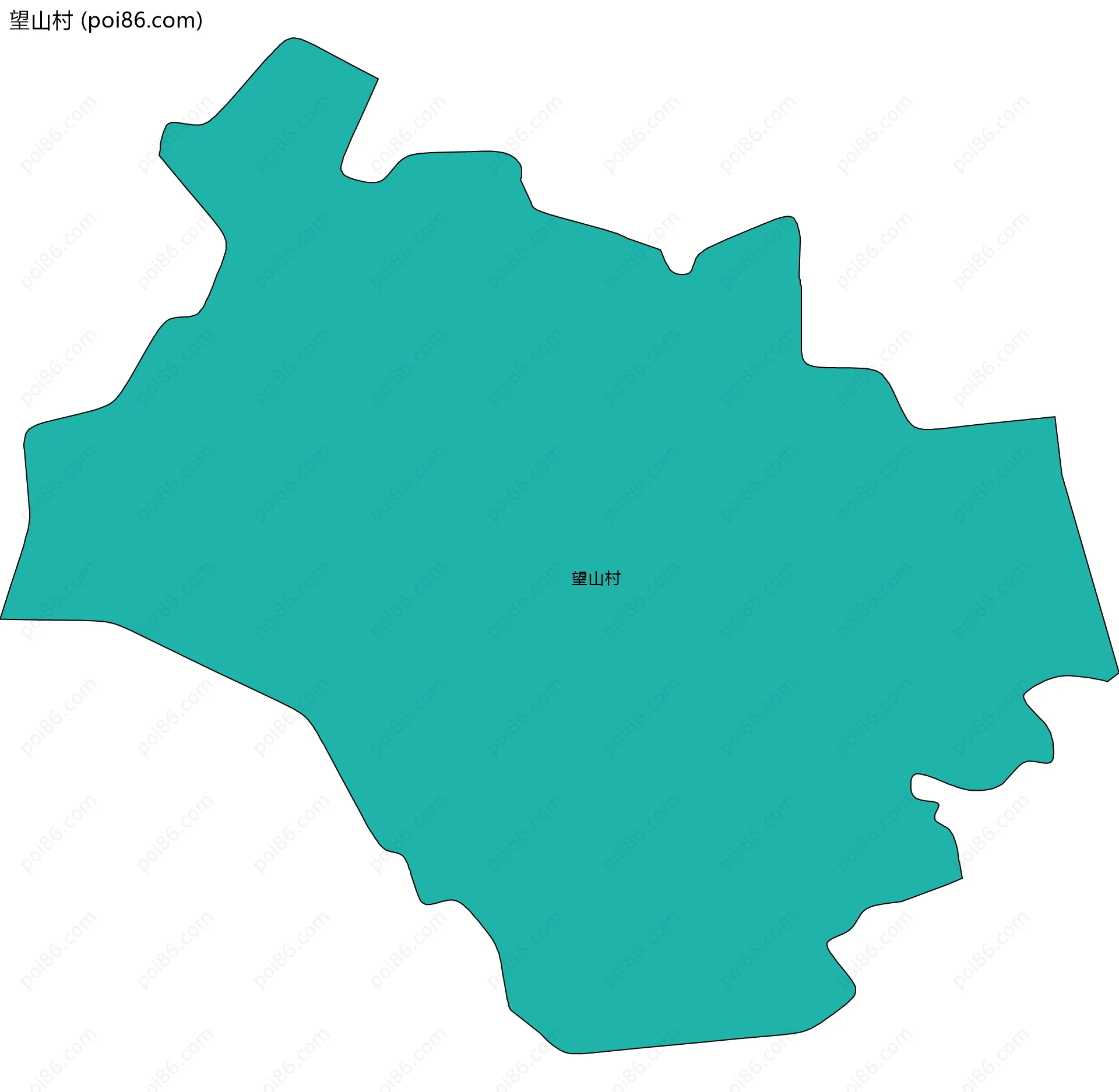 望山村边界地图