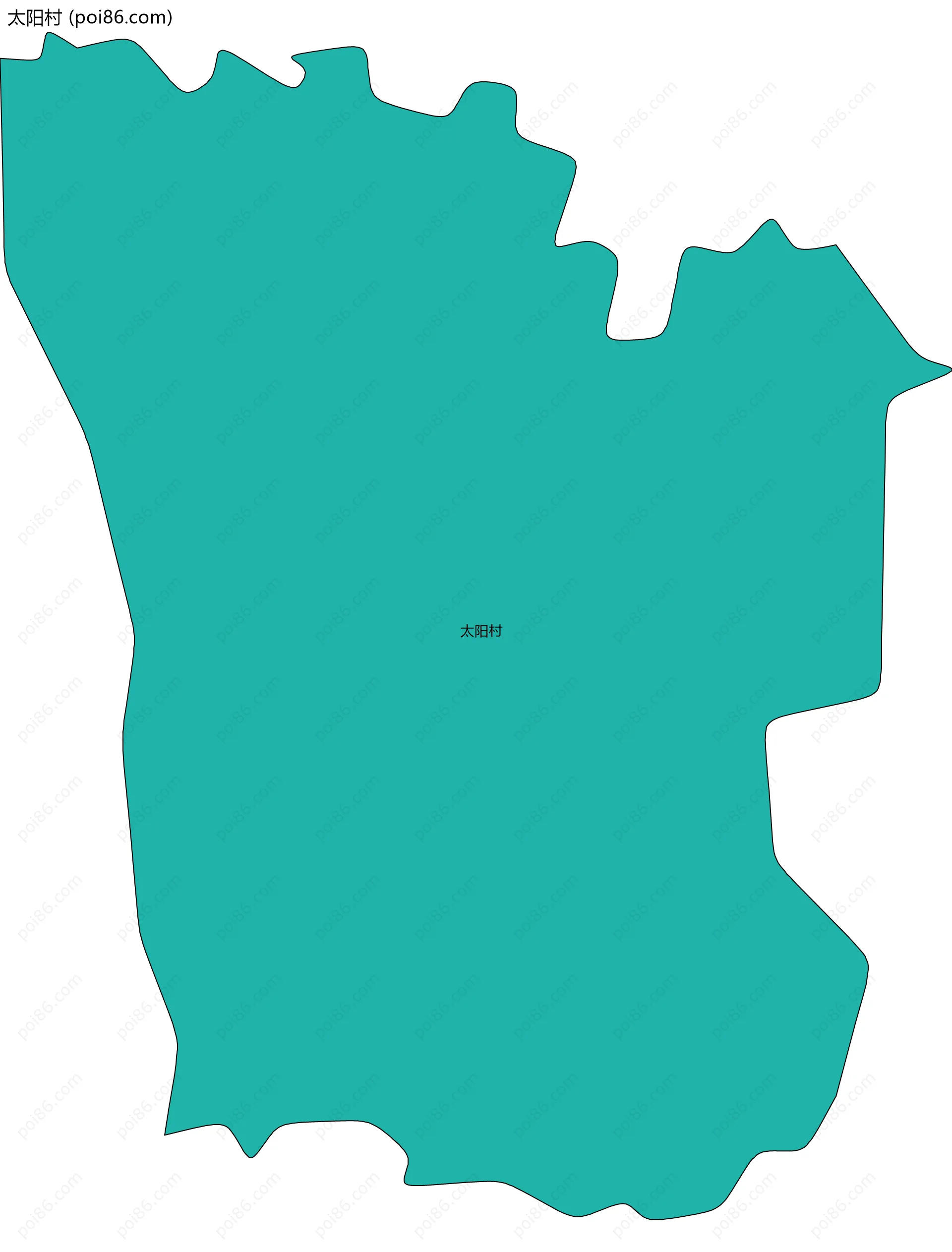 太阳村边界地图