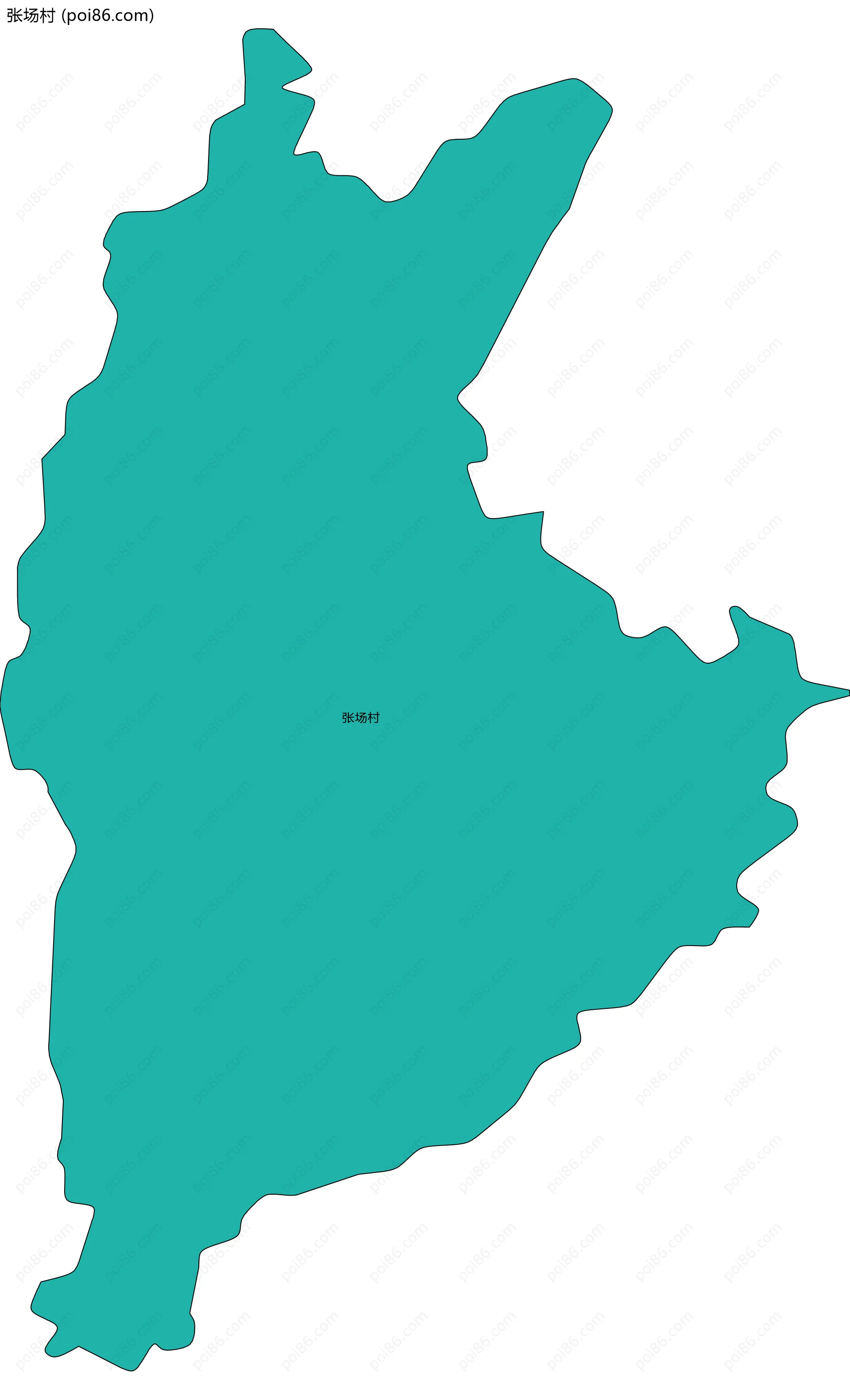张场村边界地图