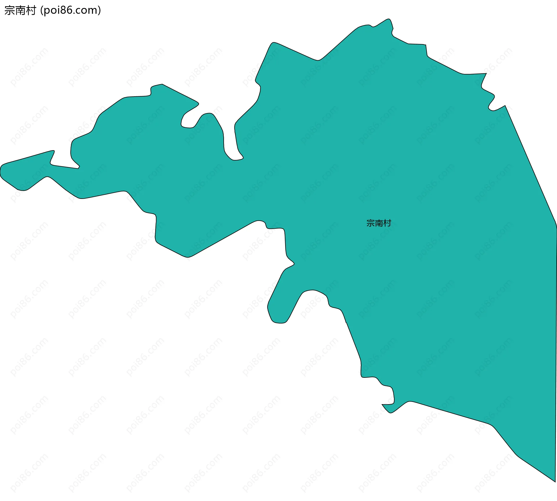 宗南村边界地图