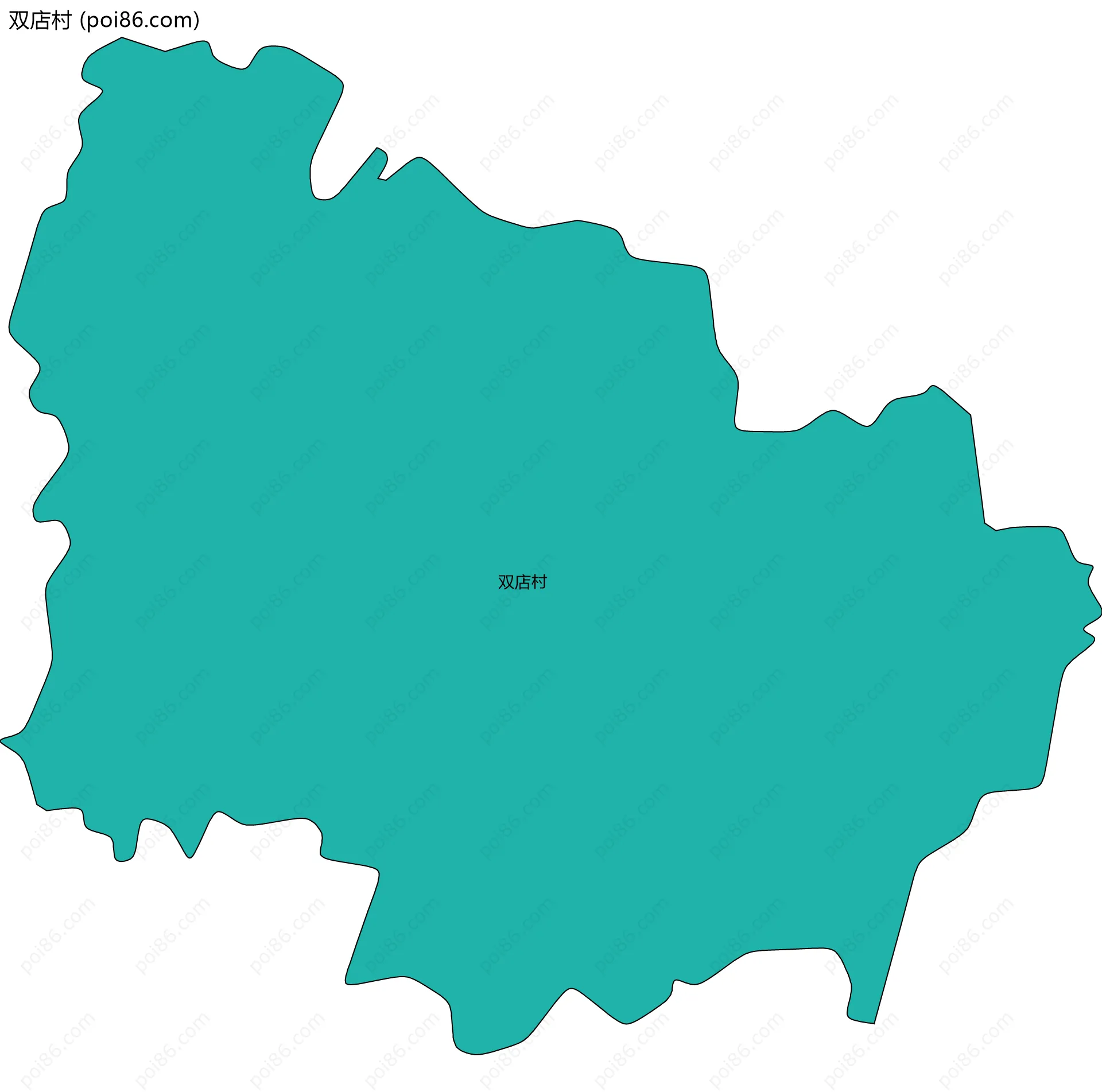 双店村边界地图