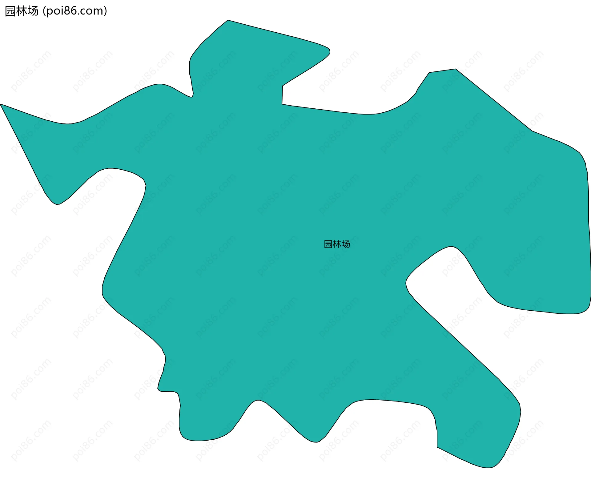 园林场边界地图