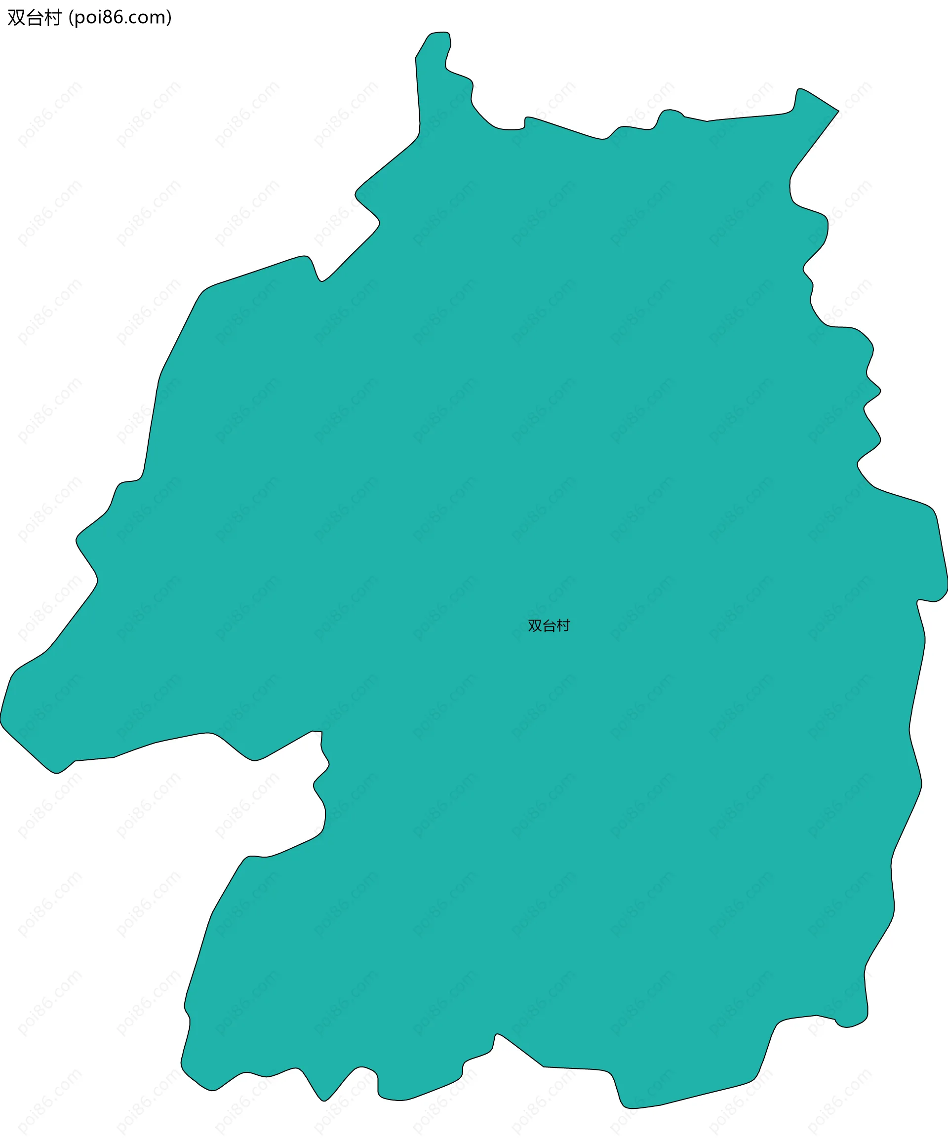 双台村边界地图