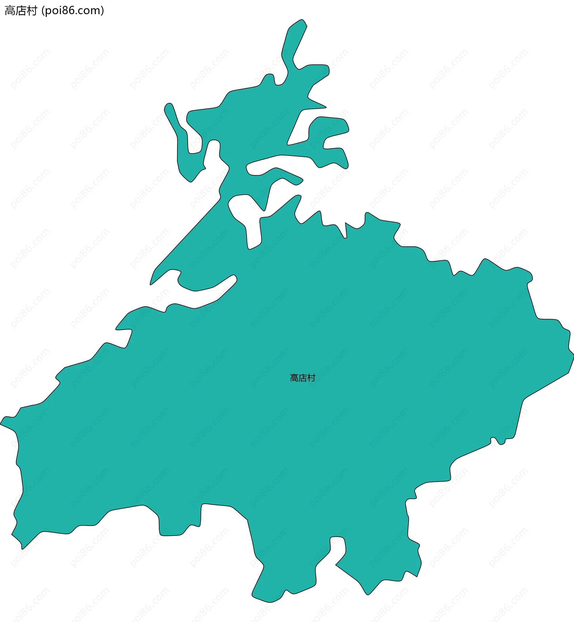 高店村边界地图