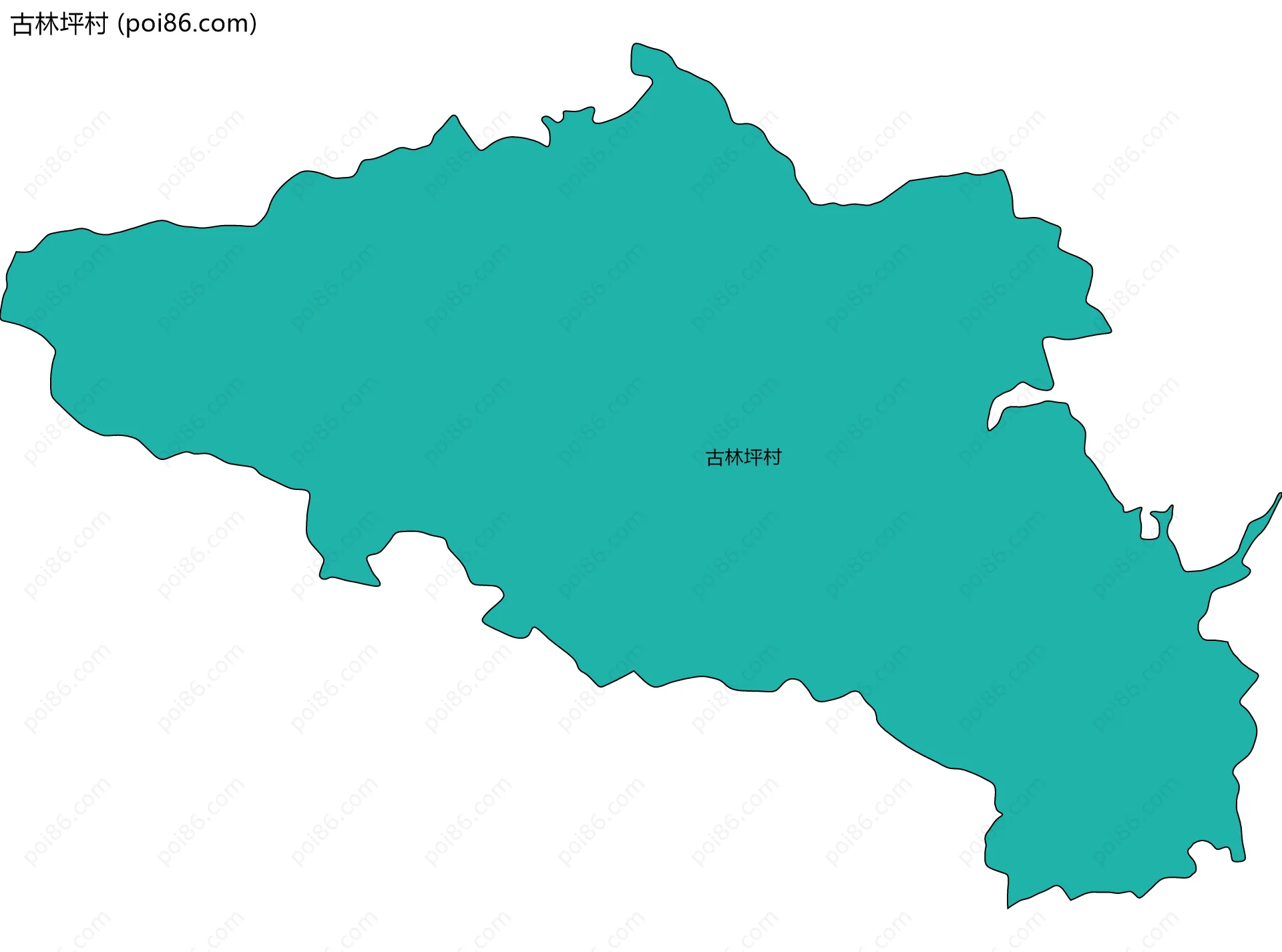 古林坪村边界地图